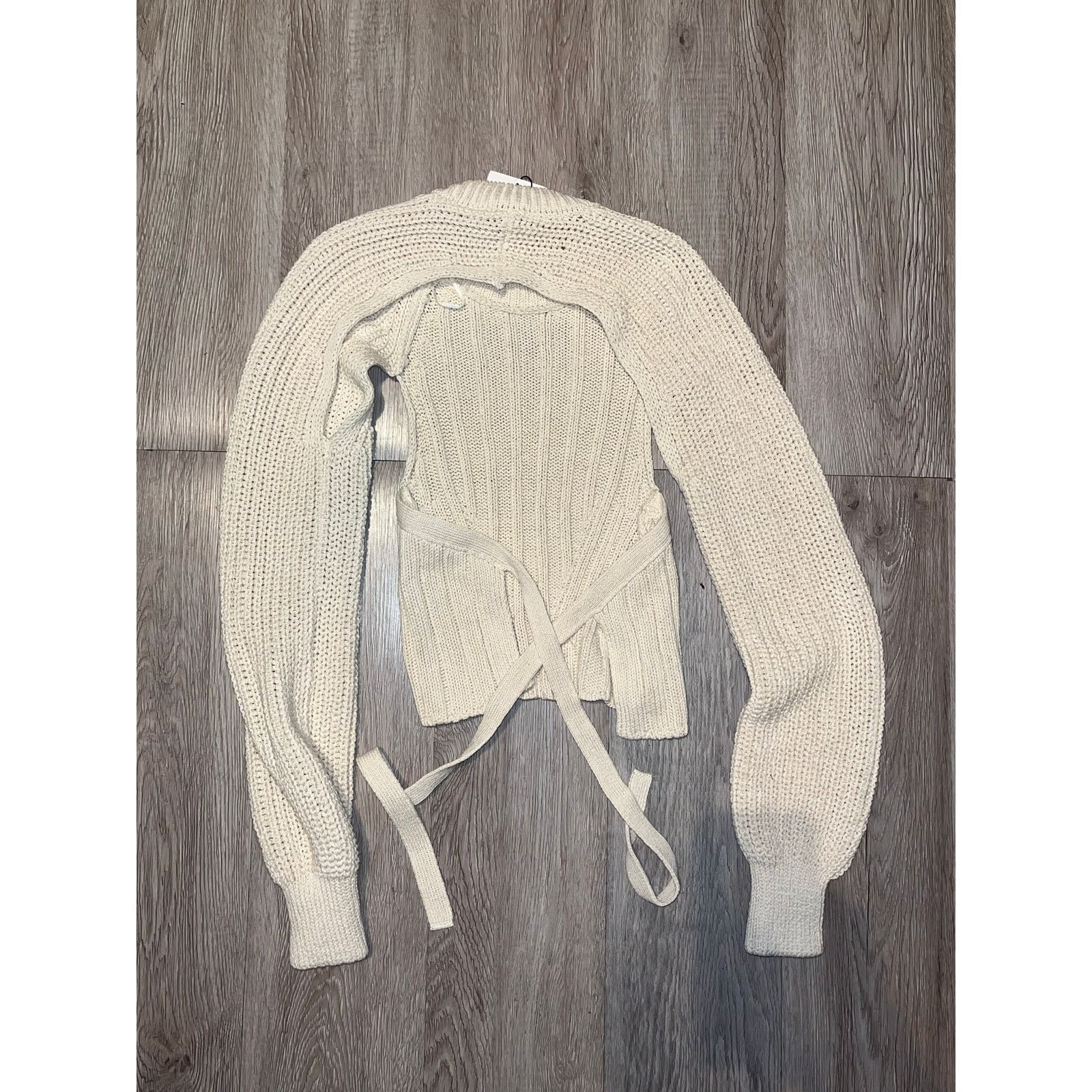 Zara ZARA - Open Back Knit Top / Beige / XS/ NWT Size XS / US 0-2 / IT 36-38 - 4 Thumbnail