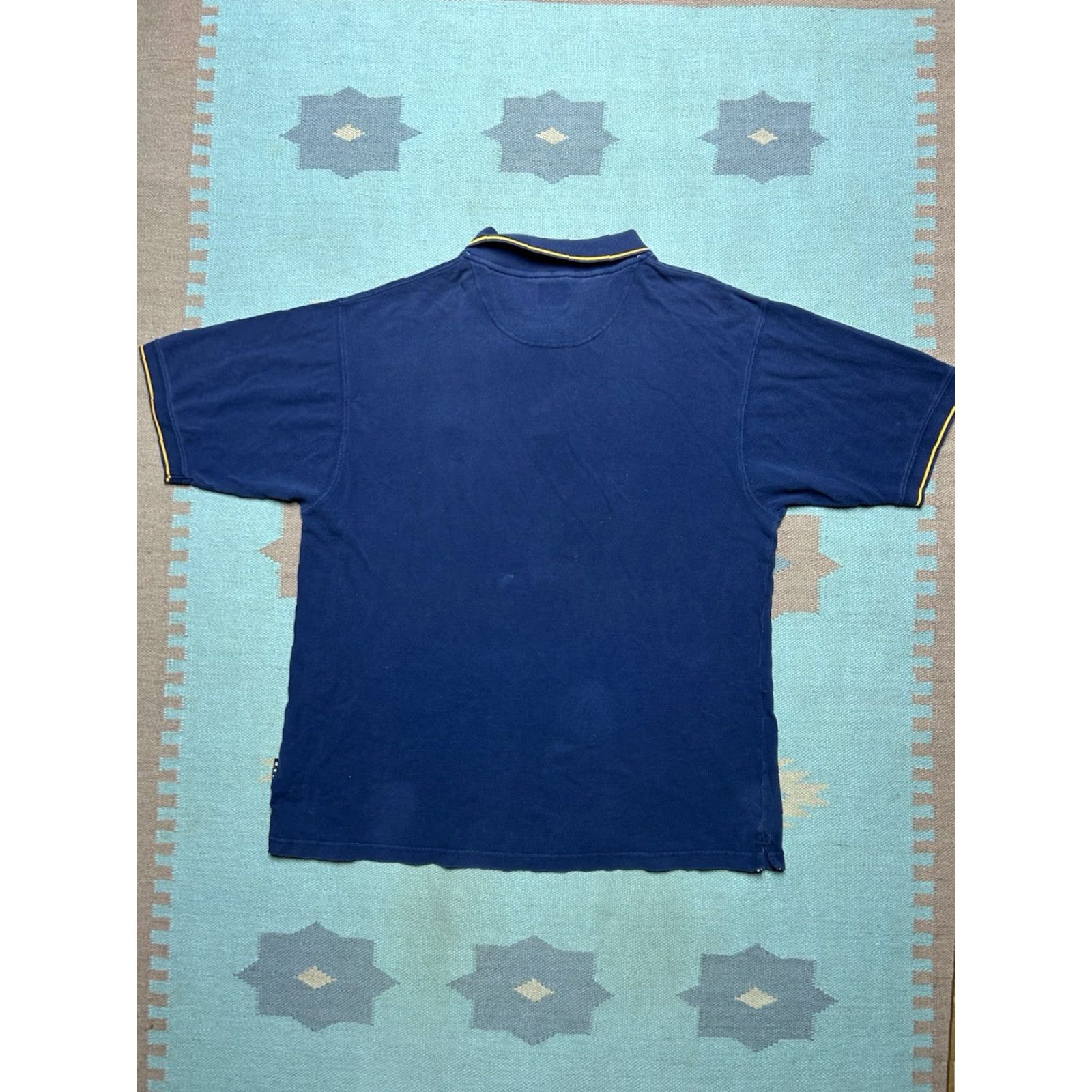 Starter VINTAGE Starter University of Michigan Wolverines Polo Shirt 2XL Short Sleeve Blue Mens XXL Size US XXL / EU 58 / 5 - 6 Thumbnail