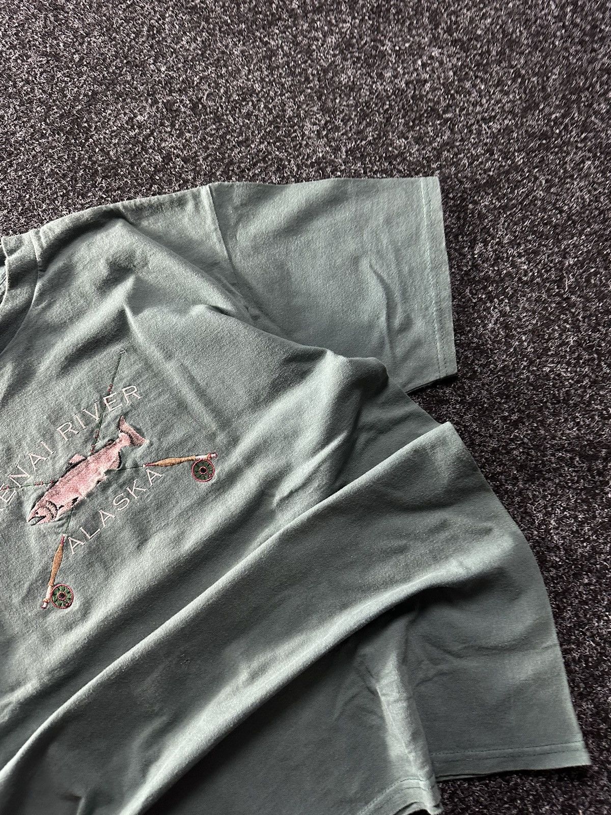 Vintage 🚨Vintage Alaska KENAI RIVER Big Print Made in USA T-Shirt Size US L / EU 52-54 / 3 - 3 Thumbnail