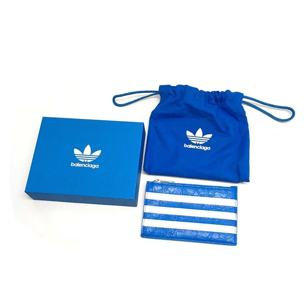 Adidas × Balenciaga o1mt1gz0824 Size: OS / Long Coin Card Holder in Blue/White Size ONE SIZE - 3 Thumbnail