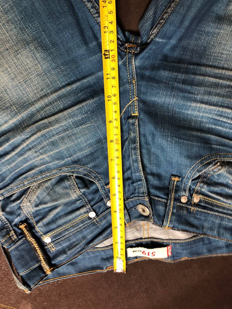 Levi's Levi's 519 Jeans Mens Straight Button Fly Blue Denim Size US 30 / EU 46 - 8 Thumbnail