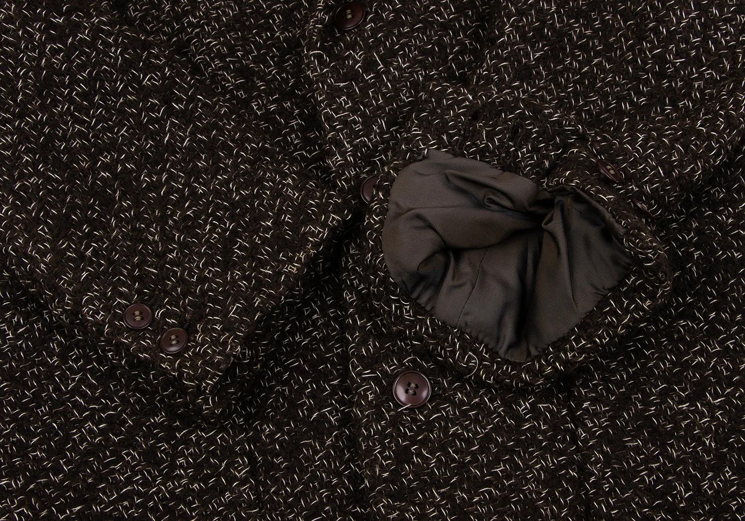 Jean Paul Gaultier Wool T 3-Button Jacket in Brown Off-Size Medium Size US M / EU 48-50 / 2 - 7 Thumbnail