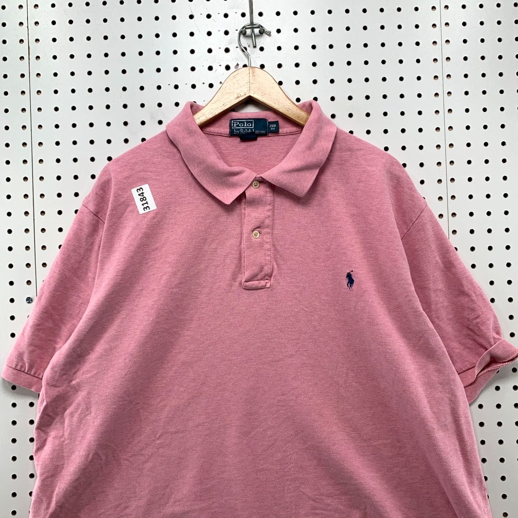 Ralph Lauren Ralph Lauren Shirt Mens Big 2X Pink Polo Collared Men Pony Short Sleeve 5x31 Size US XXL / EU 58 / 5 - 6 Thumbnail