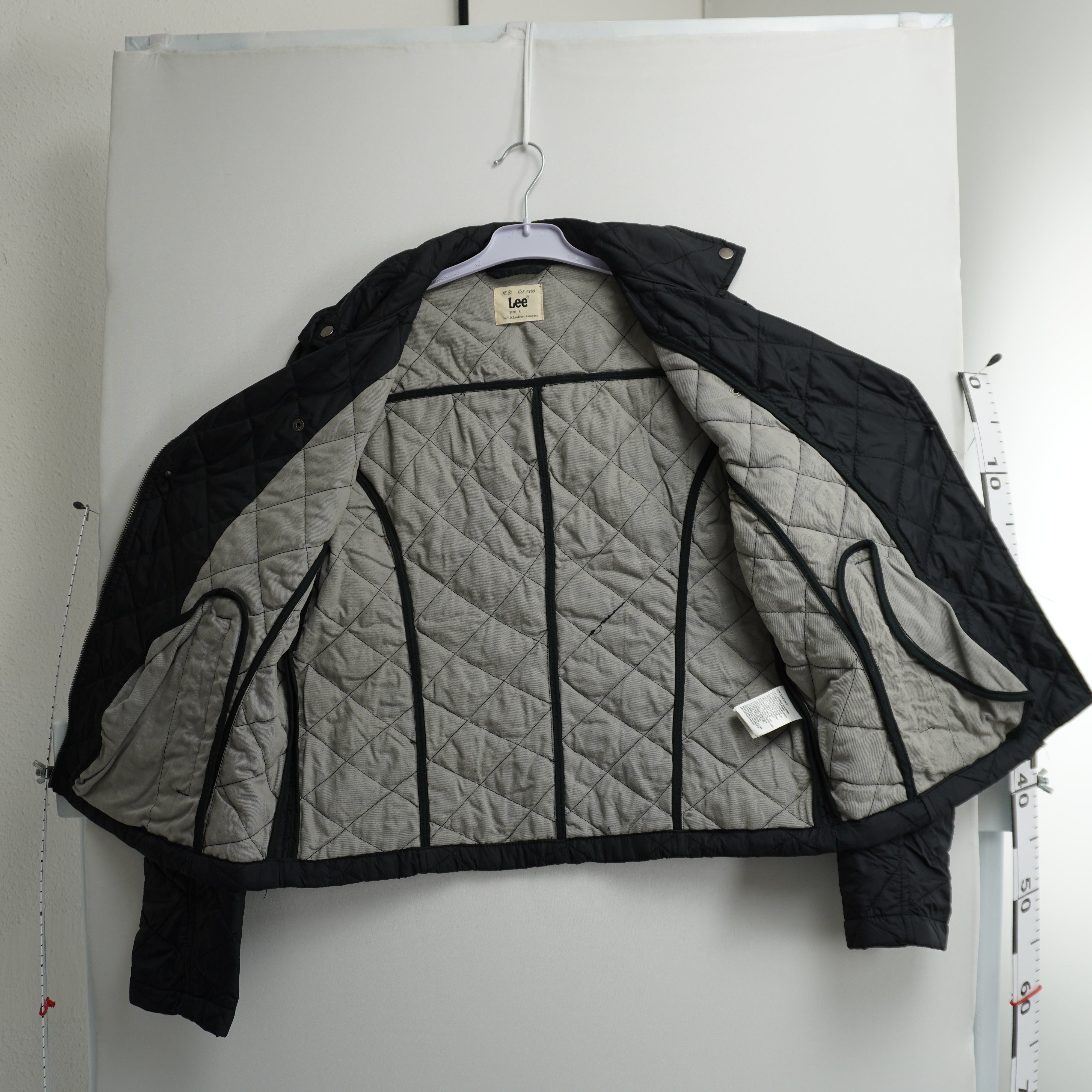 Lee Used Women's Lee Black Bomber Jacket Size L / US 10 / IT 46 - 6 Thumbnail