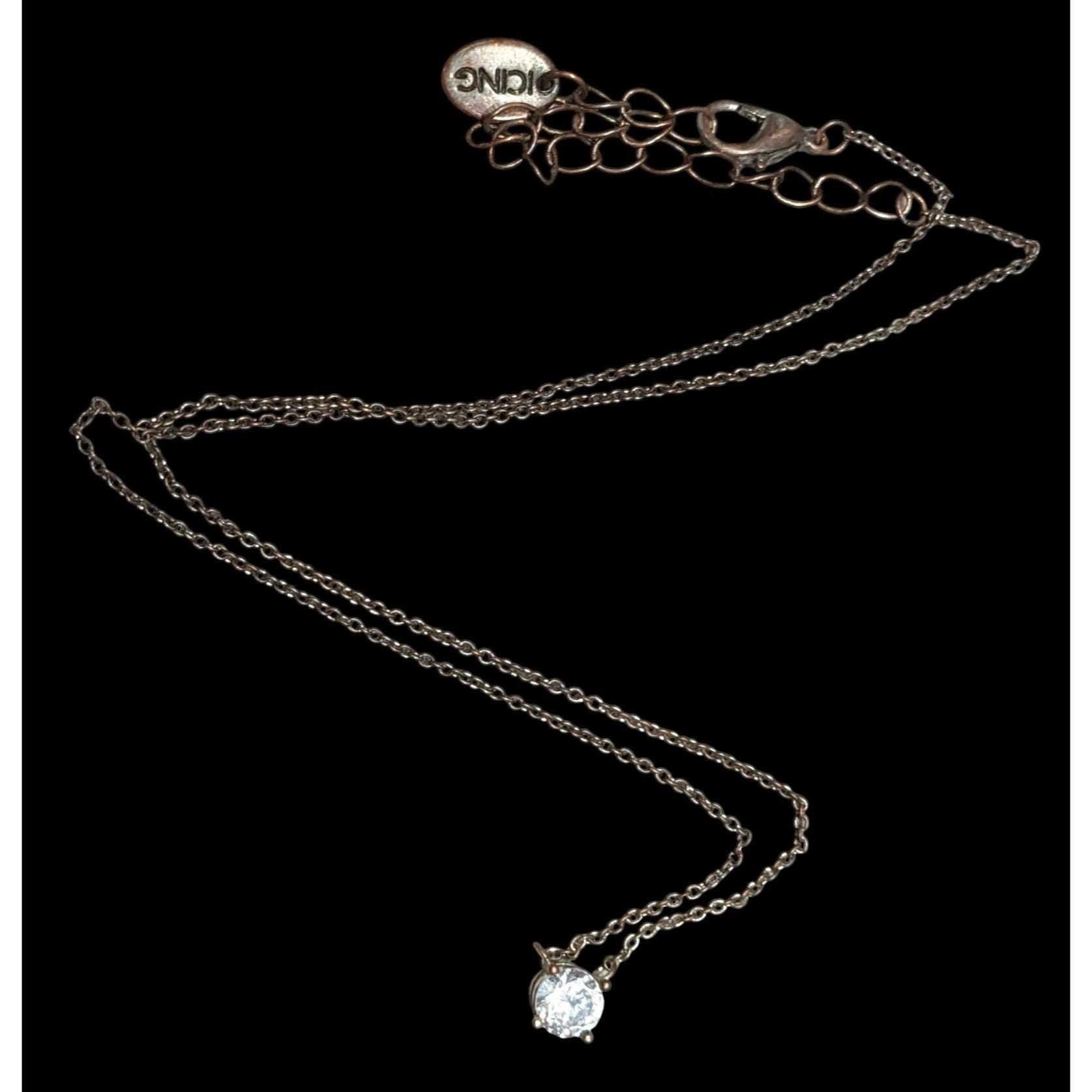 Other Icing Minimalist Y2K Copper Tone Necklace With Gem Pendant Size ONE SIZE - 1 Thumbnail