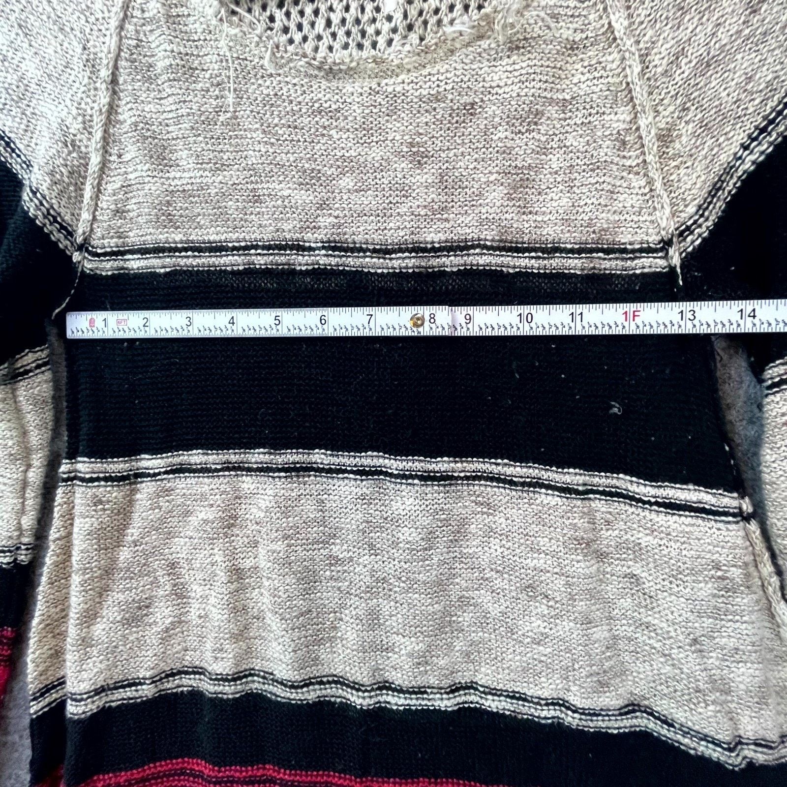 Free People Free People Long Tunic Sweater Women Small High Low Hem Fray Size S / US 4 / IT 40 - 4 Thumbnail