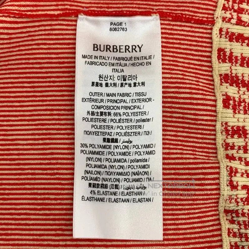 Burberry Burberry Red Cotton Women's Jacket. Size XS / US 0-2 / IT 36-38 - 7 Thumbnail