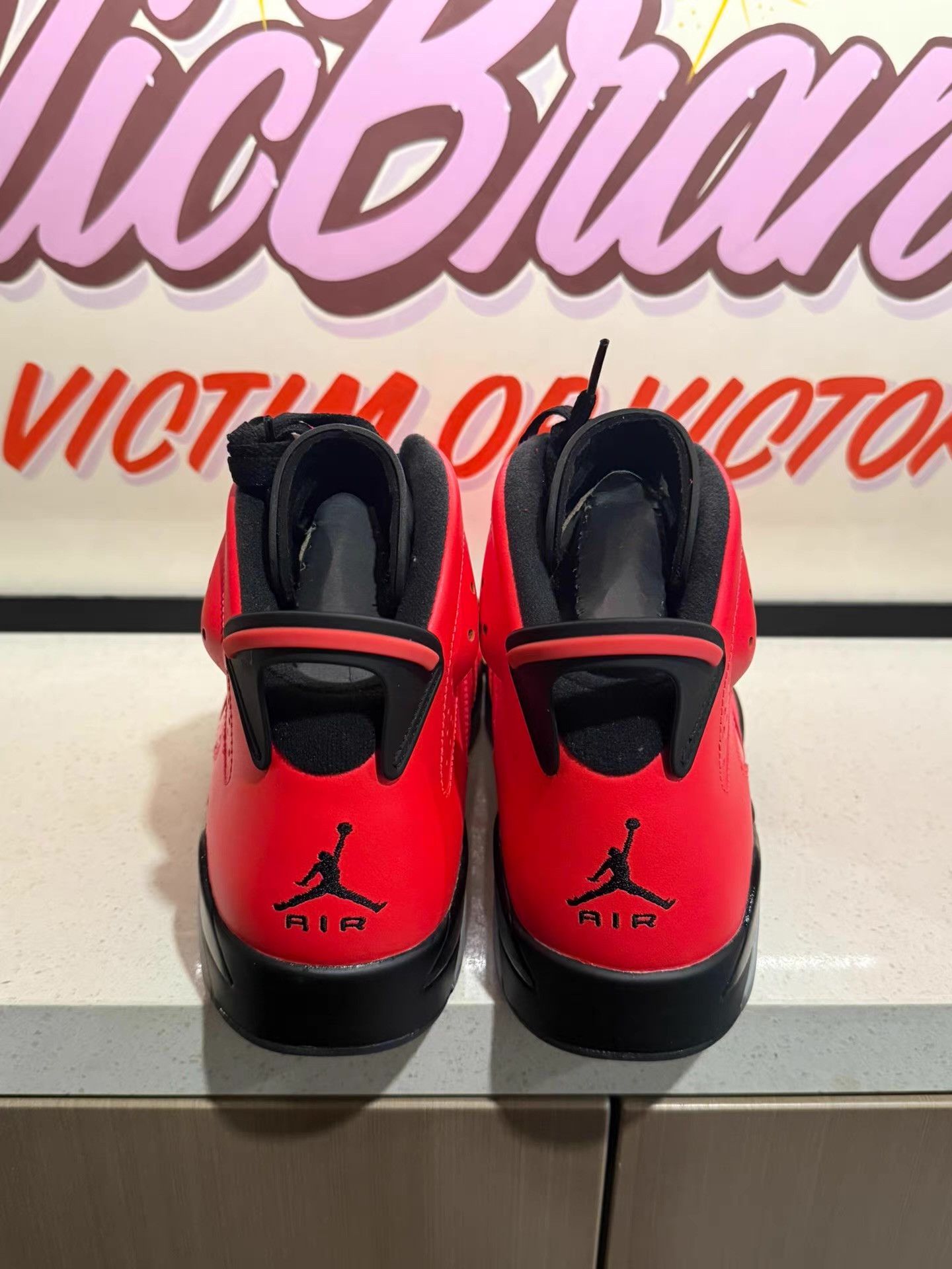 Nike Jordan Air Jordan 6 Retro Infrared 23 black colorway, Ｑ20 Size US 10.5 / EU 43-44 - 3 Thumbnail