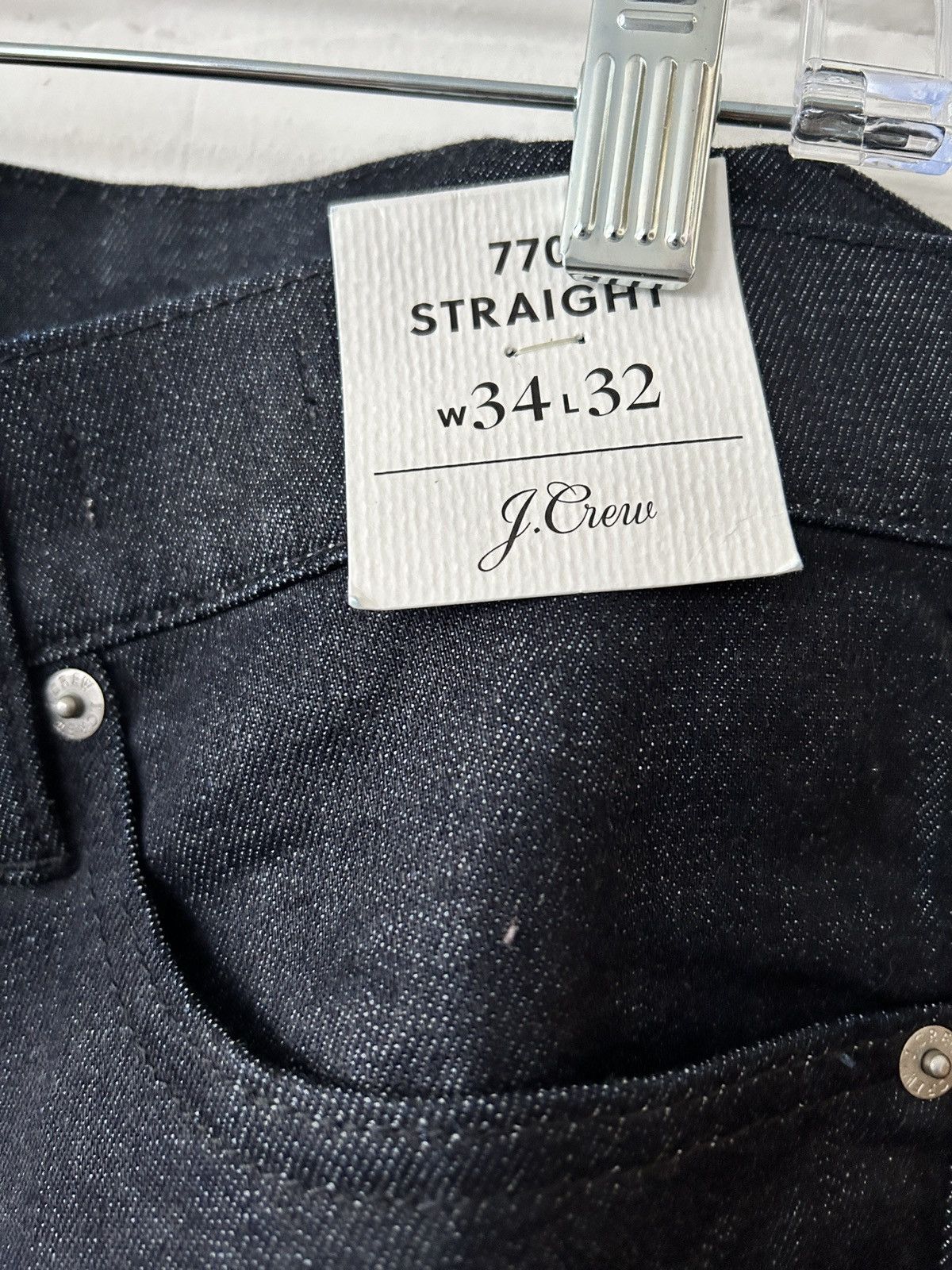 J.Crew 770 Straight fit Raw denim jeans Size US 34 / EU 50 - 7 Thumbnail