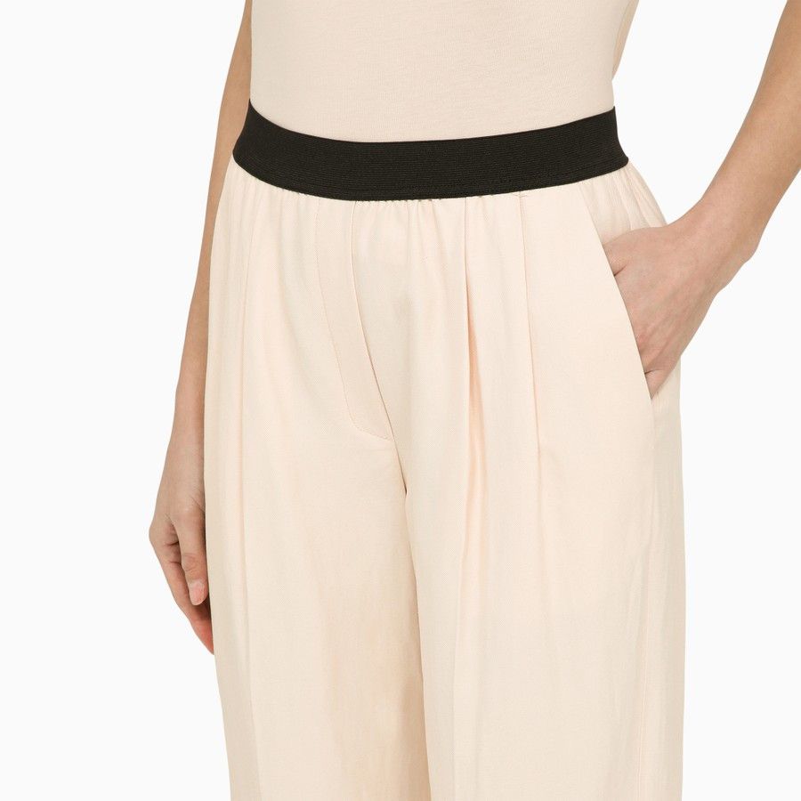Loulou de Saison o1d2blof0824 Linen-Blend Pants in Cream Size 27" / US 4 / IT 40 - 5 Thumbnail