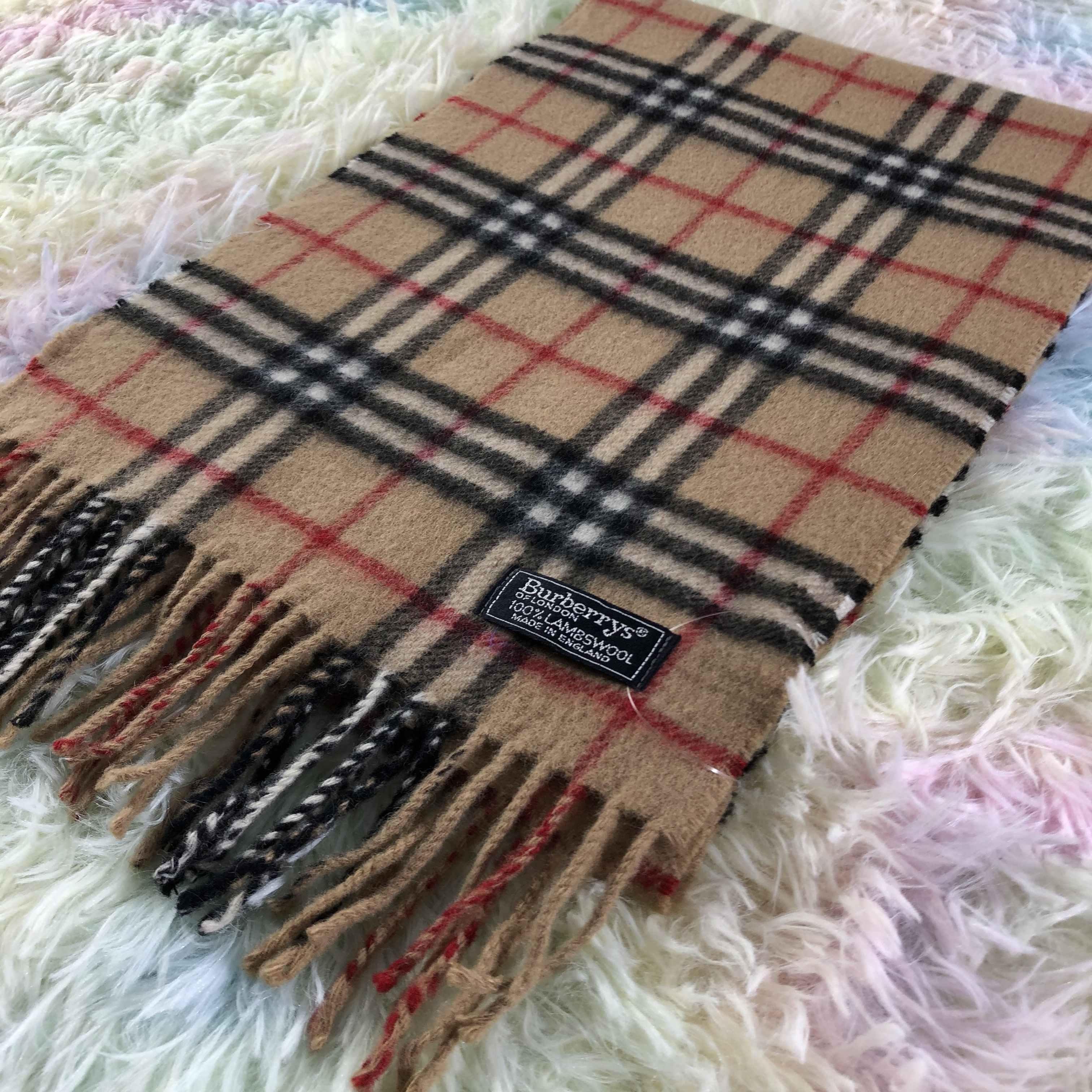 Burberry × Vintage Burberry Scarf / Muffler / Neckwear - KM373 Size ONE SIZE - 8 Thumbnail
