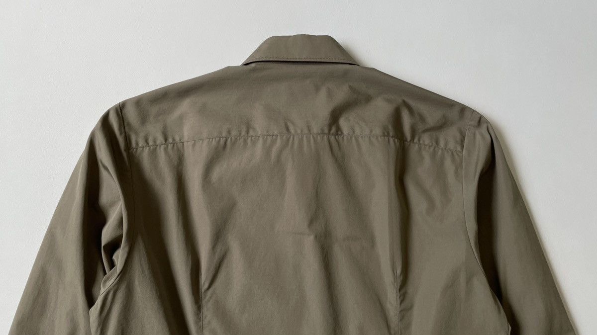Dries Van Noten Sage Green Cotton ‘Zip Front’ Shirt Size US M / EU 48-50 / 2 - 14 Thumbnail