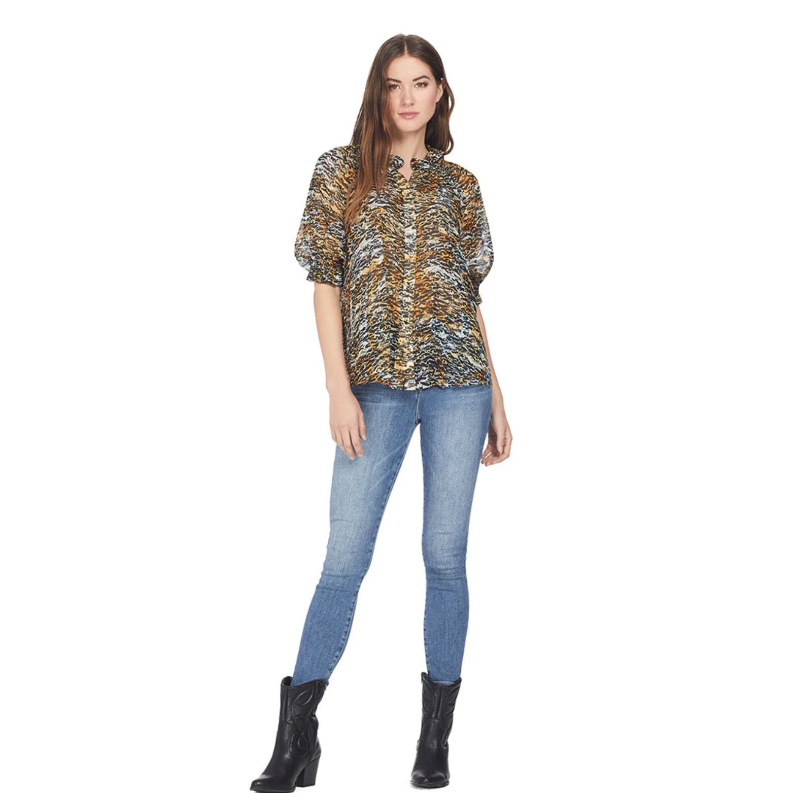 Other Saloni Skye Top | Sheer silk top US size 2 Size XS / US 0-2 / IT 36-38 - 2 Thumbnail