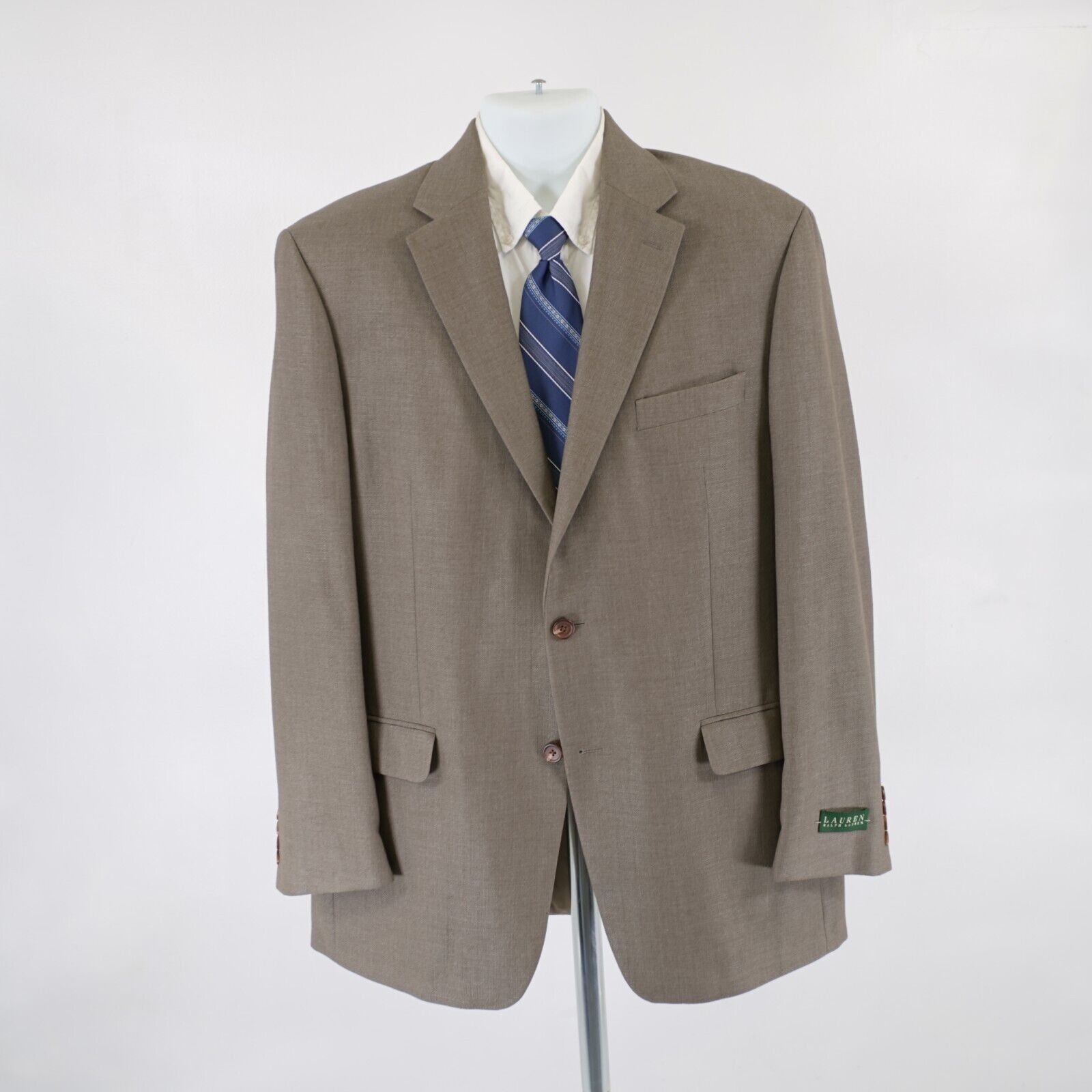 Lauren Ralph Lauren NEW Lauren Ralph Lauren Polyester Blend Olive Green Basketwe Size 42L - 5 Thumbnail