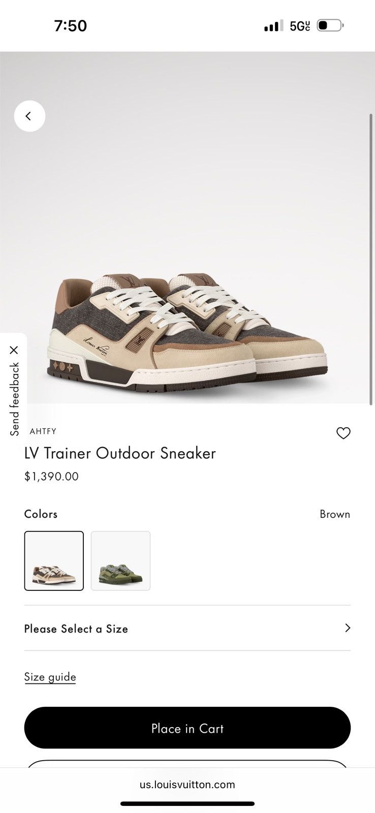 Louis Vuitton LV Trainer Outdoor Sneaker Size US 13 / EU 46 - 12 Thumbnail
