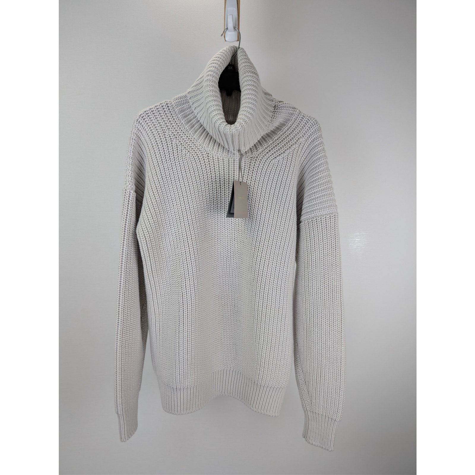 Tom Ford o1rshd1 Men's Ribbed Knit Sweater Sweatshirt in Grey Size US M / EU 48-50 / 2 - 1 Thumbnail