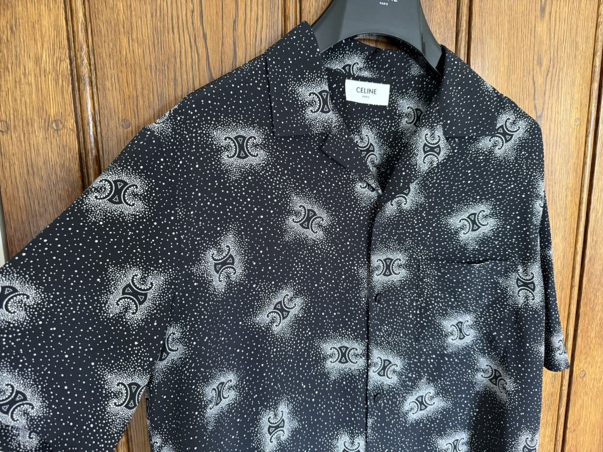 Celine $1.45k SS25 Celine 💯% silk Hawaiian shirt Hedi 39 sample Size US M / EU 48-50 / 2 - 14 Thumbnail