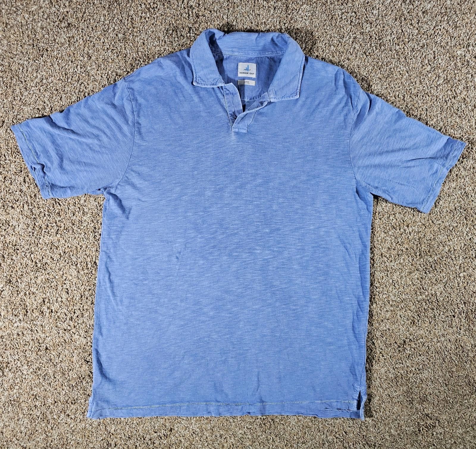 johnnie-O Johnnie O Blue Short Sleeve Golf Casual Open Polo Mens Sz L Size US L / EU 52-54 / 3 - 1 Thumbnail