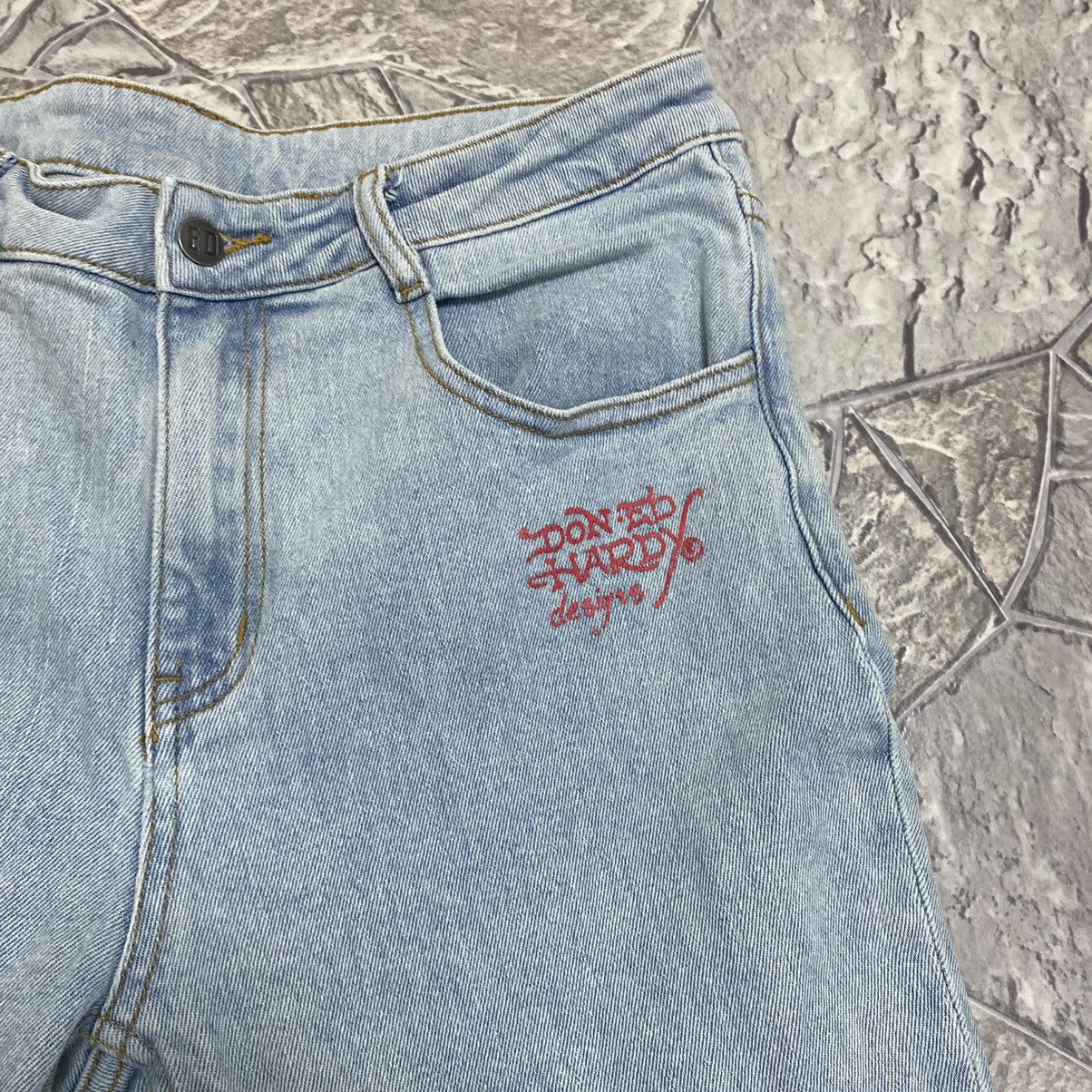 Ed Hardy Vintage Ed Hardy Jeans Y2K Flared Jeans Size 31" - 5 Thumbnail