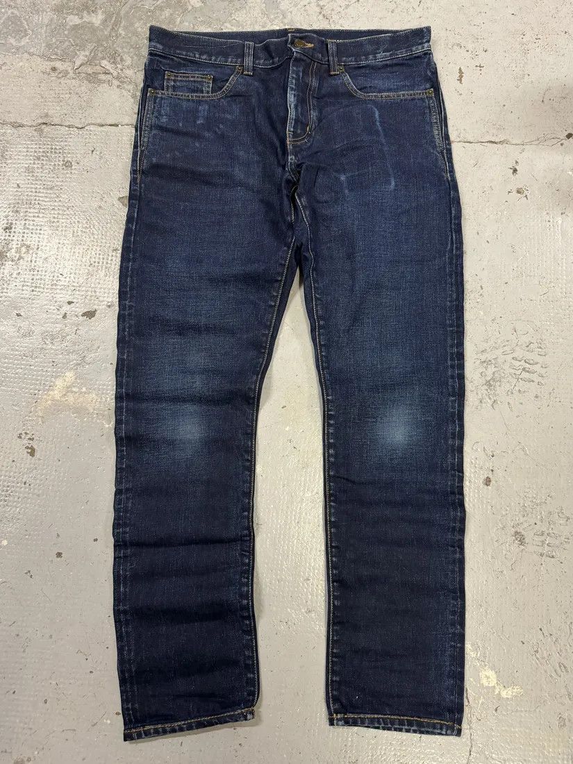Designer × Saint Laurent Paris × Vintage SS2021 Saint Laurent Blue Selvedge Denim Slim Jeans Size US 31 - 1 Thumbnail
