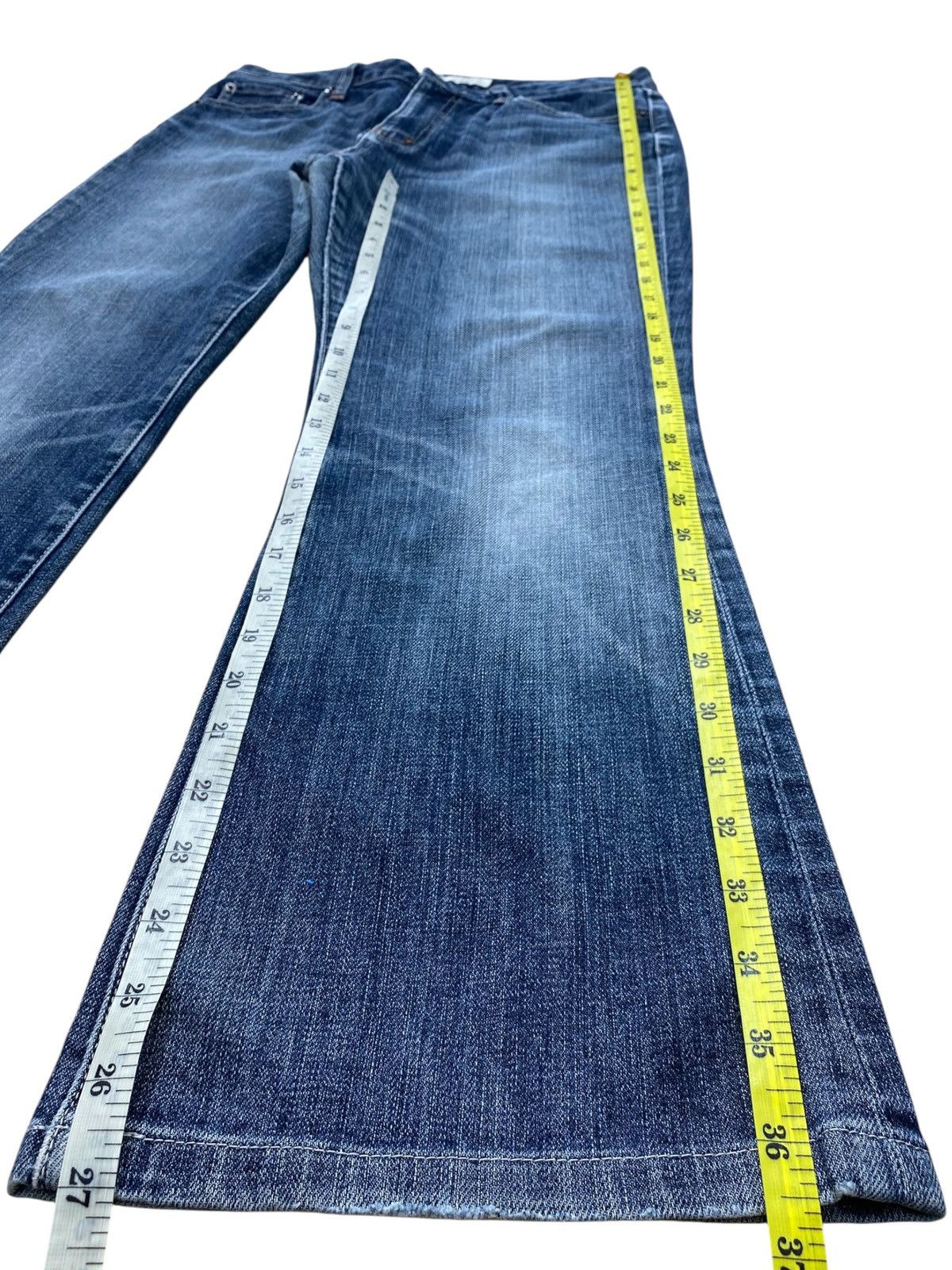 POST ARCHIVE FACTION (PAF) UNIQLO Brand Whiskers Faded Wash Style Flare Jeans Size US 30 / EU 46 - 9 Thumbnail