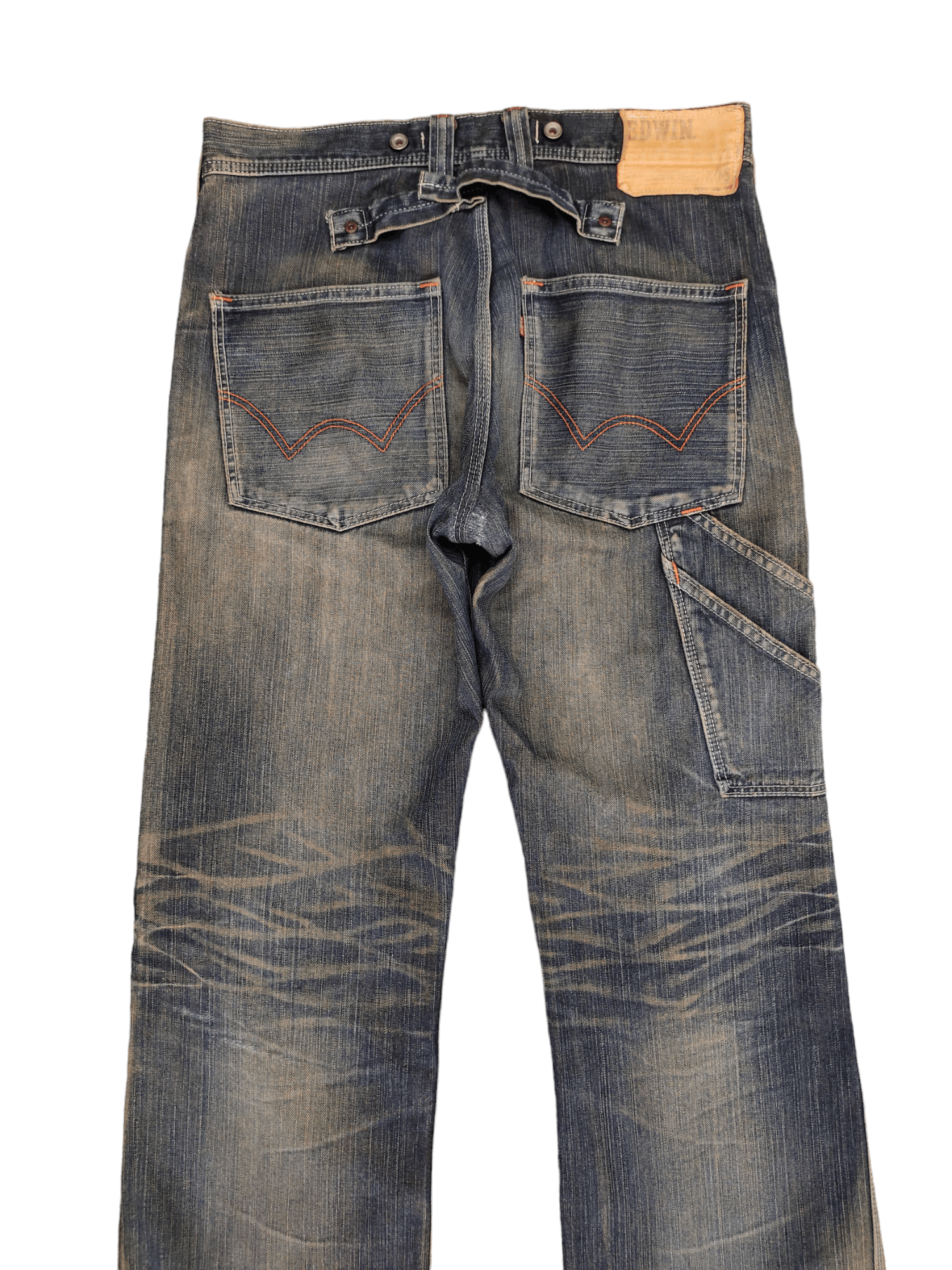 Edwin Vintage 90s Edwin Japan Carpenter Loose Denim Jeans Size US 31 - 2 Thumbnail