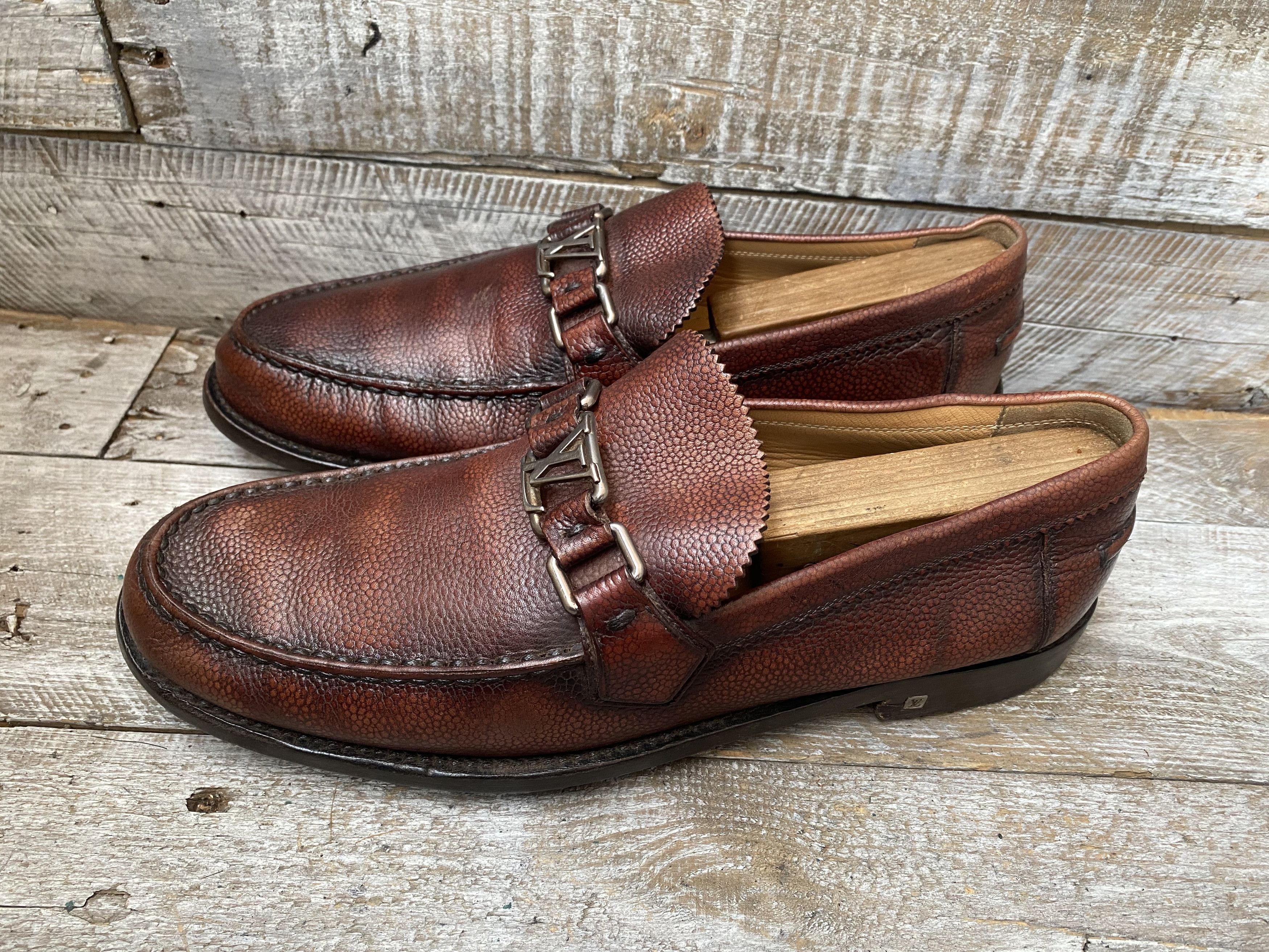 Louis Vuitton Louis vuitton major pebble grain loafer uk 8.5 Size US 9.5 / EU 42-43 - 6 Thumbnail