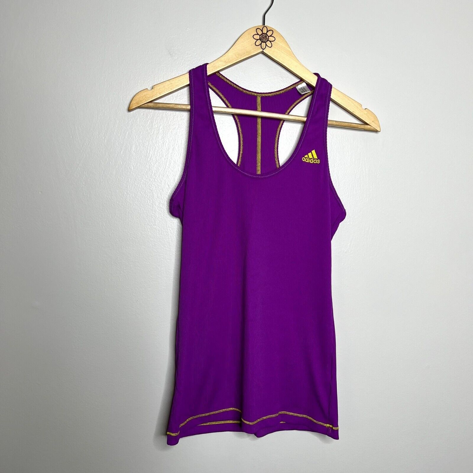 Adidas Adidas Purple Racerback Athletic Tank Top Size S / US 4 / IT 40 - 4 Thumbnail