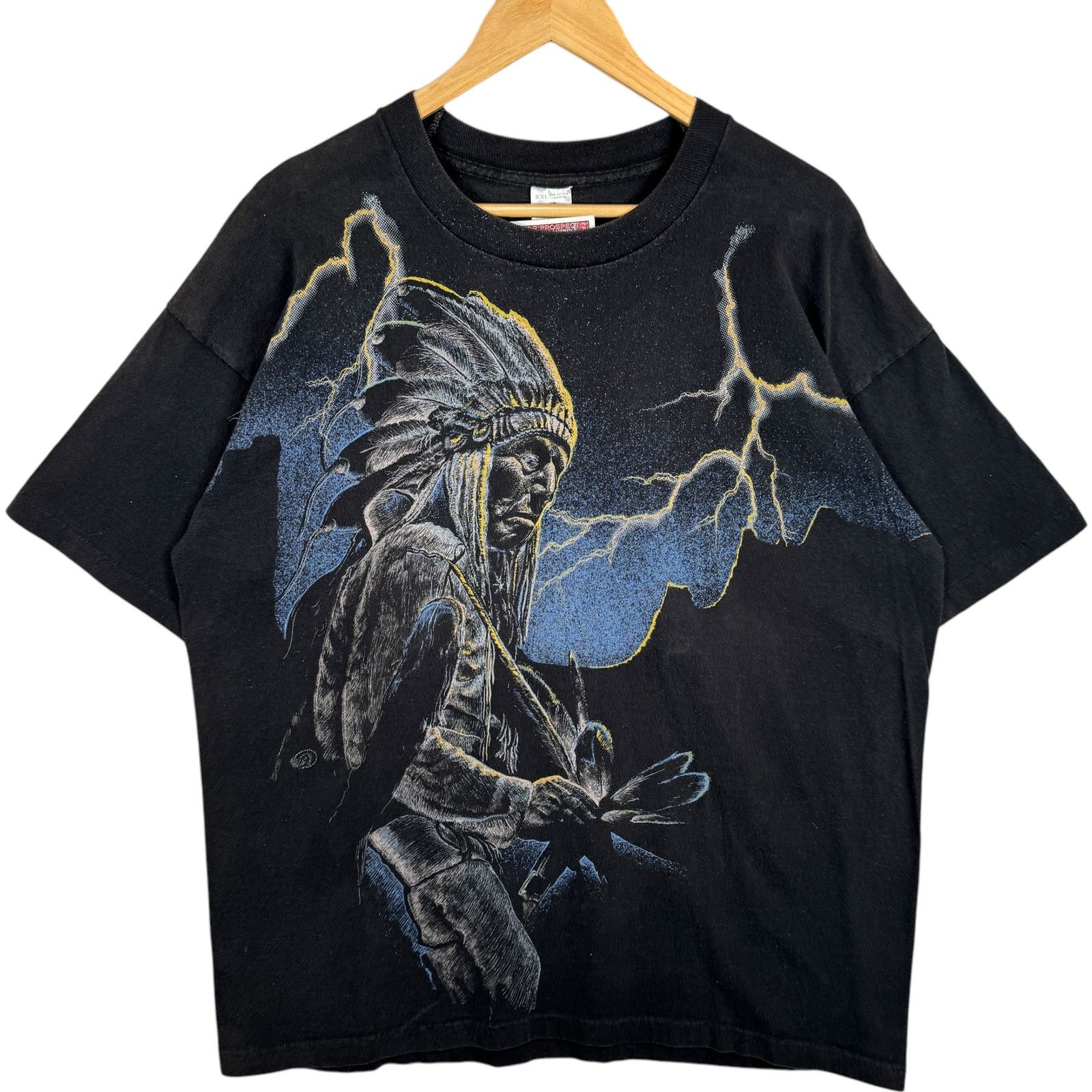 Fruit Of The Loom Vintage Native American Double-Sided Tee XXL Size US XXL / EU 58 / 5 - 1 Thumbnail