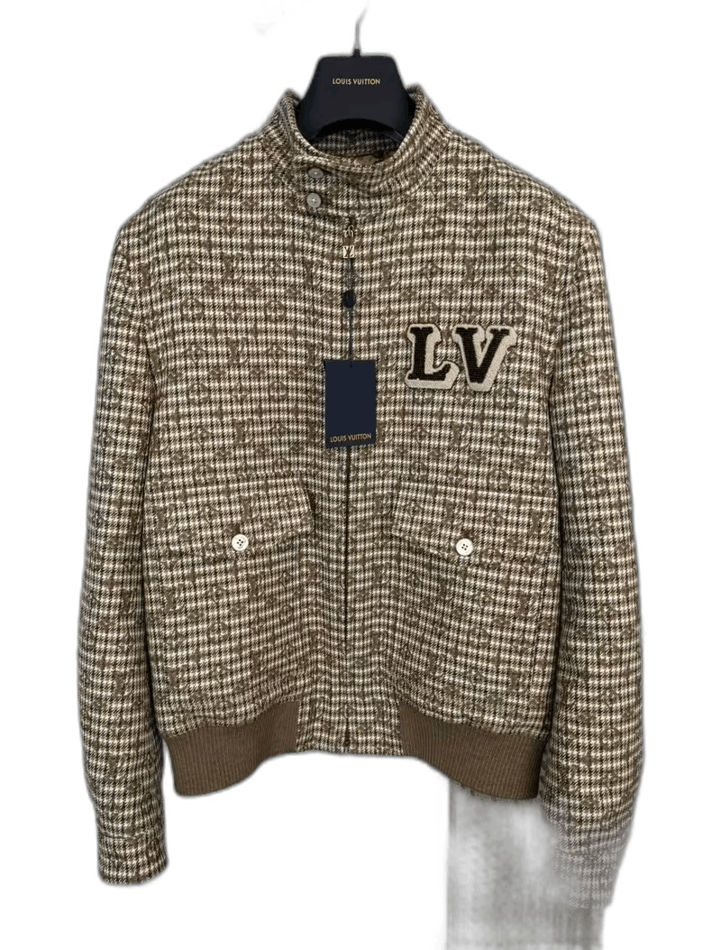 Louis Vuitton Louis Vuitton Brown Checkered Jacket with Embroidery-yf Size US L / EU 52-54 / 3 - 1 Thumbnail