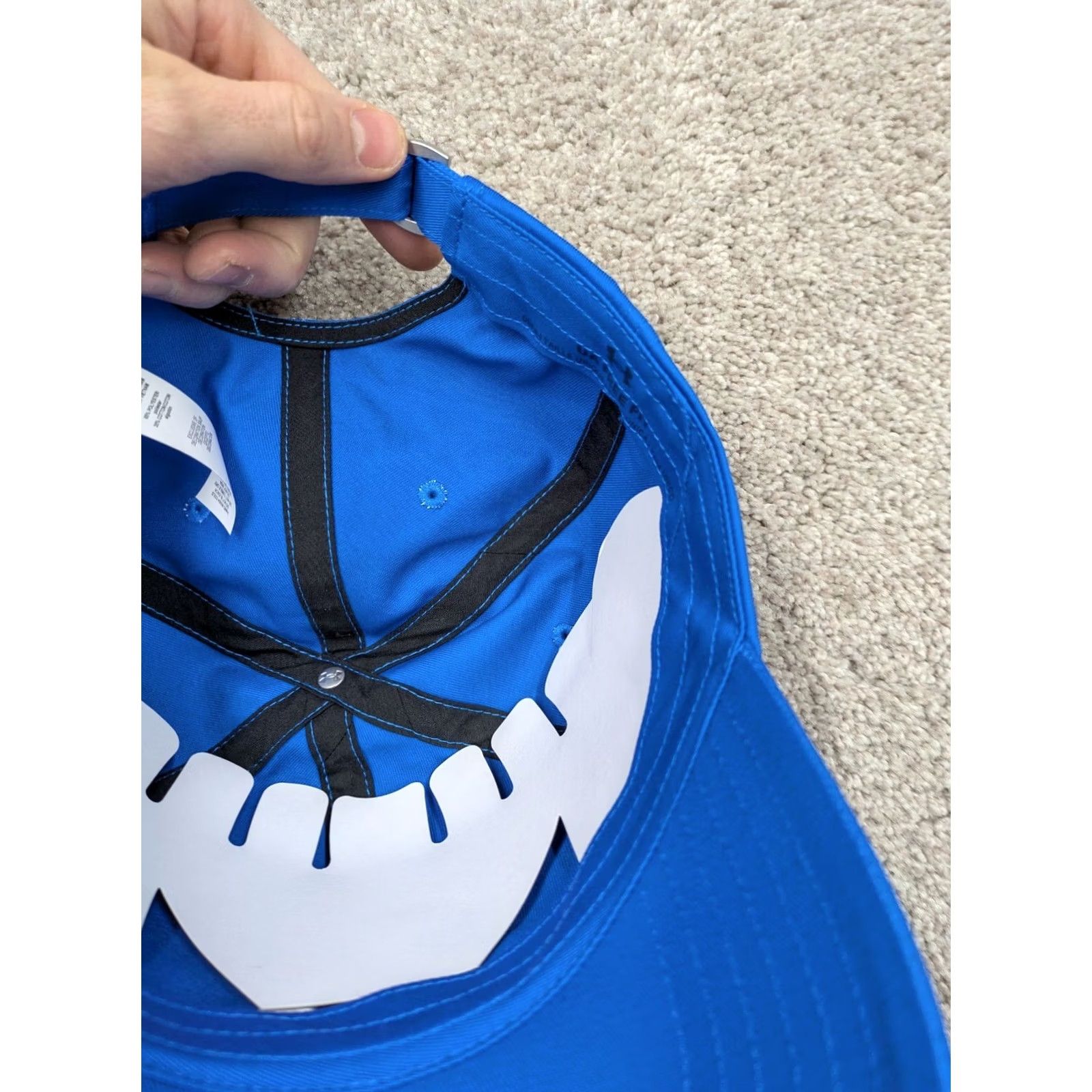 Under Armour Under armour Hat Mens One Size Blue Strapback Cap Cotton Blend NWT Size ONE SIZE - 6 Thumbnail
