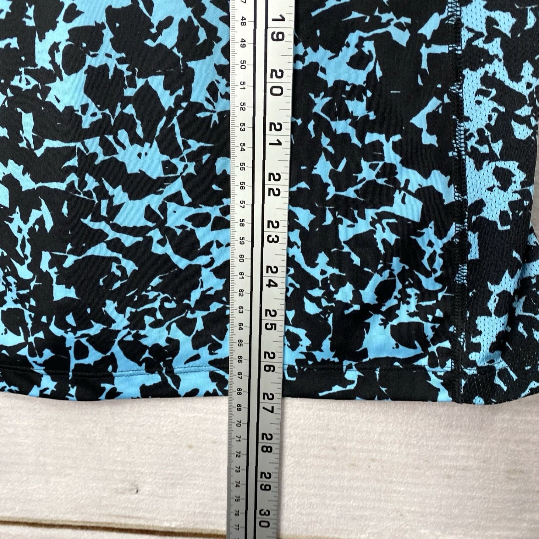 Nike Nike Dri-Fit Tank Top Womens L Blue Animal Print Strappy T Back Camisole Exercise Shirt Size L / US 10 / IT 46 - 6 Thumbnail