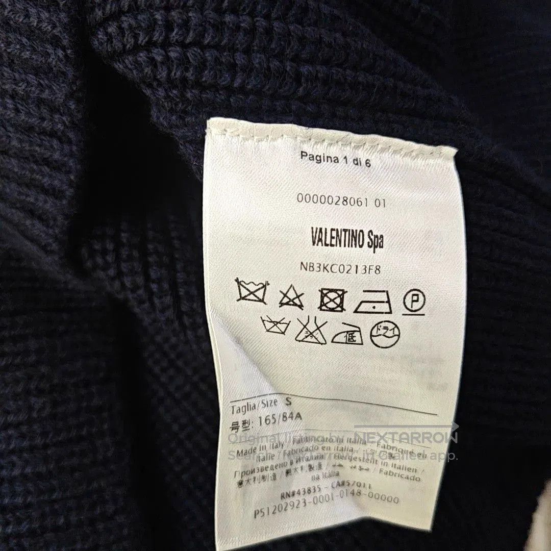 Valentino Valentino Dark Blue Wool Pullover. Size S / US 4 / IT 40 - 4 Thumbnail