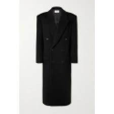 Saint Laurent Paris o1bcso1str1024 Long Officer Coat in Black Size US L / EU 52-54 / 3 - 3 Thumbnail