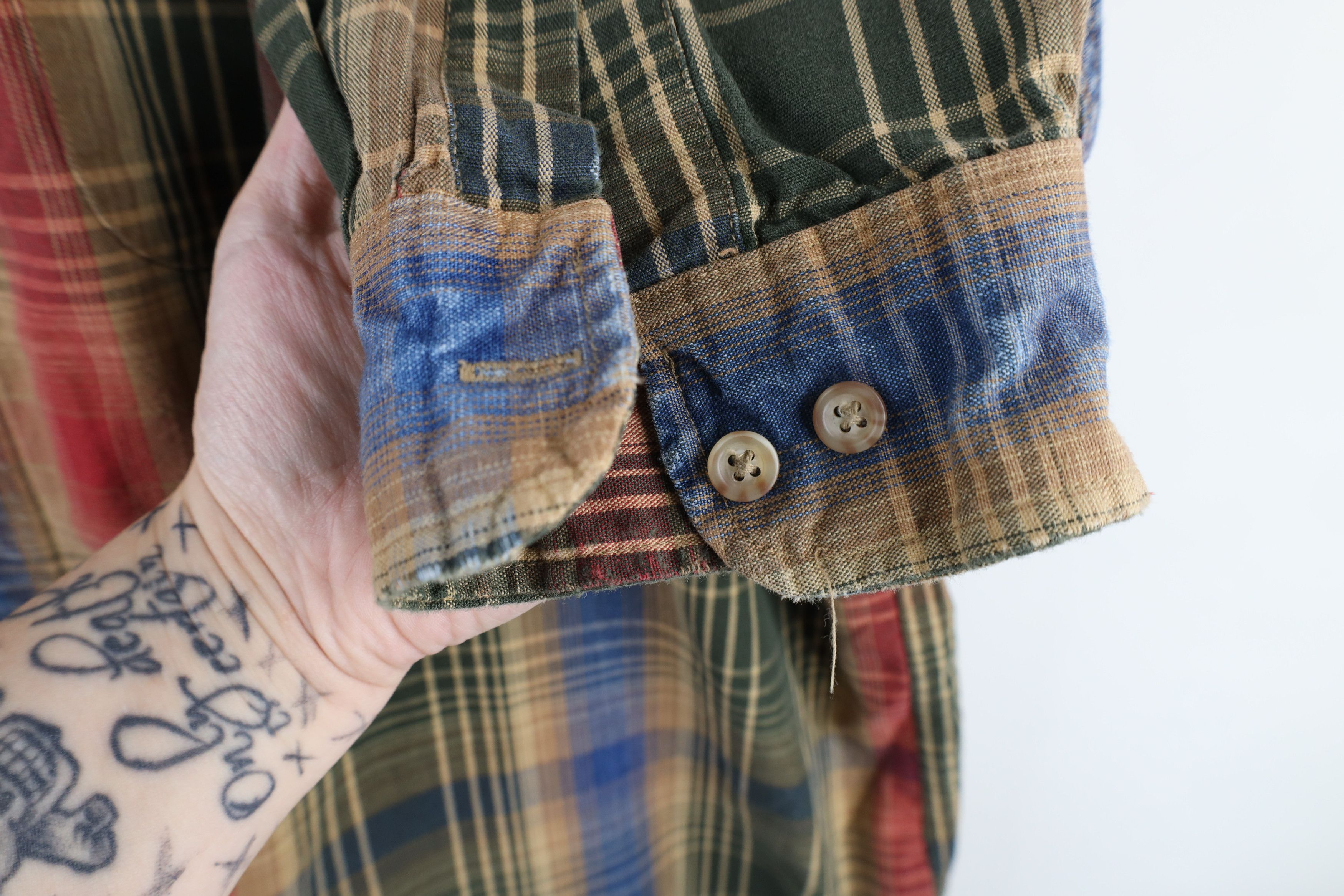Vintage Vintage 90s Streetwear Plaid Collared Button Down Shirt Size US XL / EU 56 / 4 - 9 Thumbnail