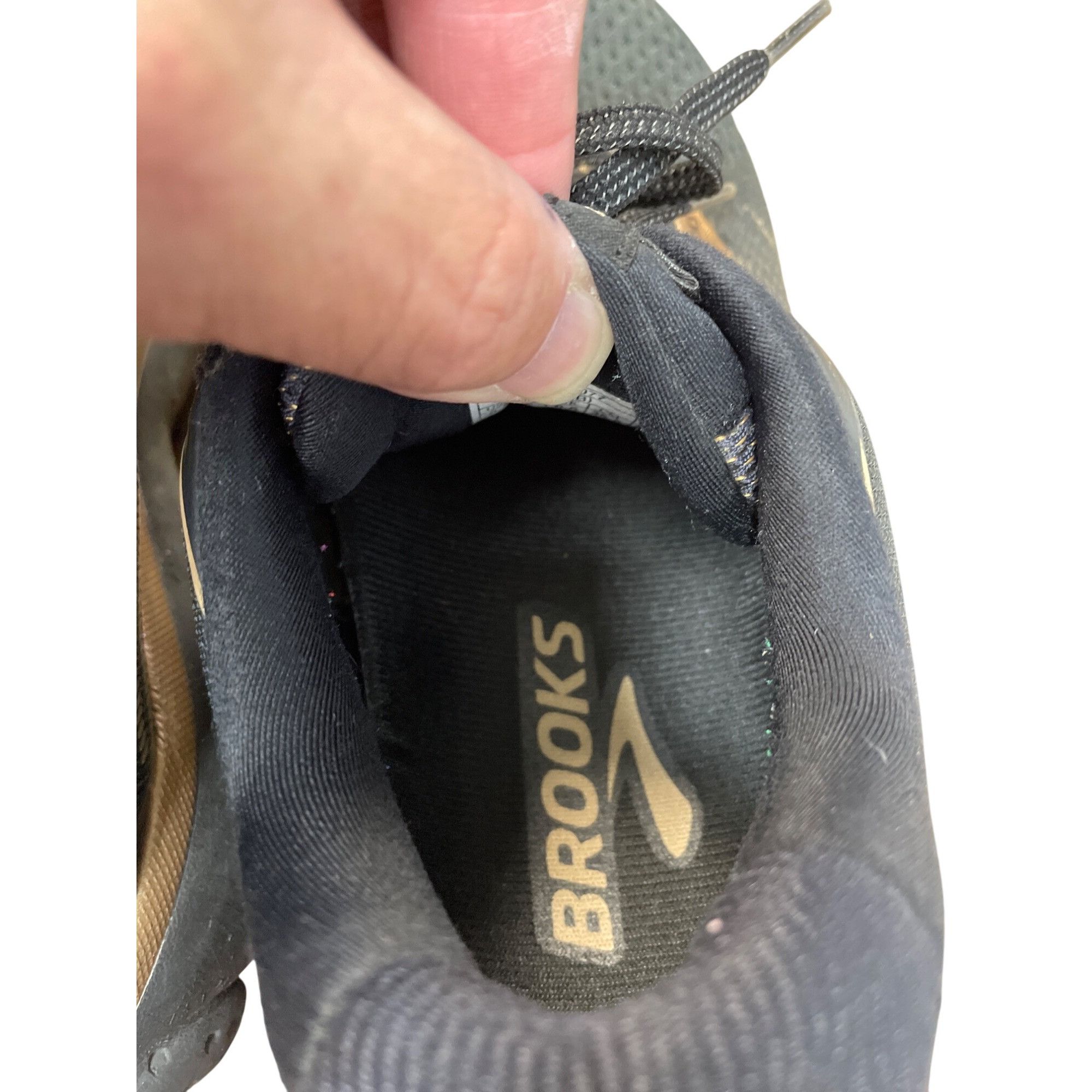 Brooks Brooks Ghost 12 Womens Black Gold Running Shoes Sneakers Siz Size US 8.5 / IT 38.5 - 8 Thumbnail