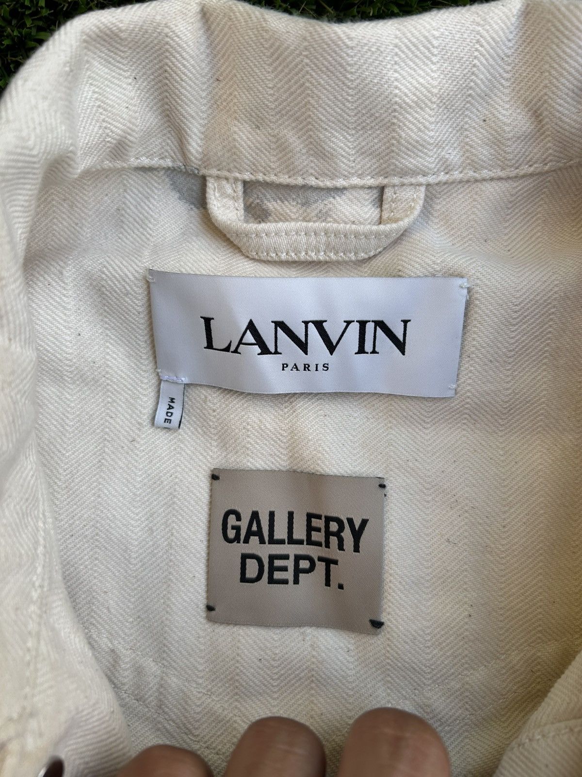Gallery Dept. × Lanvin Lanvin x Gallery Dept SS21 Paint Mark Denim Jacket Size US M / EU 48-50 / 2 - 4 Thumbnail
