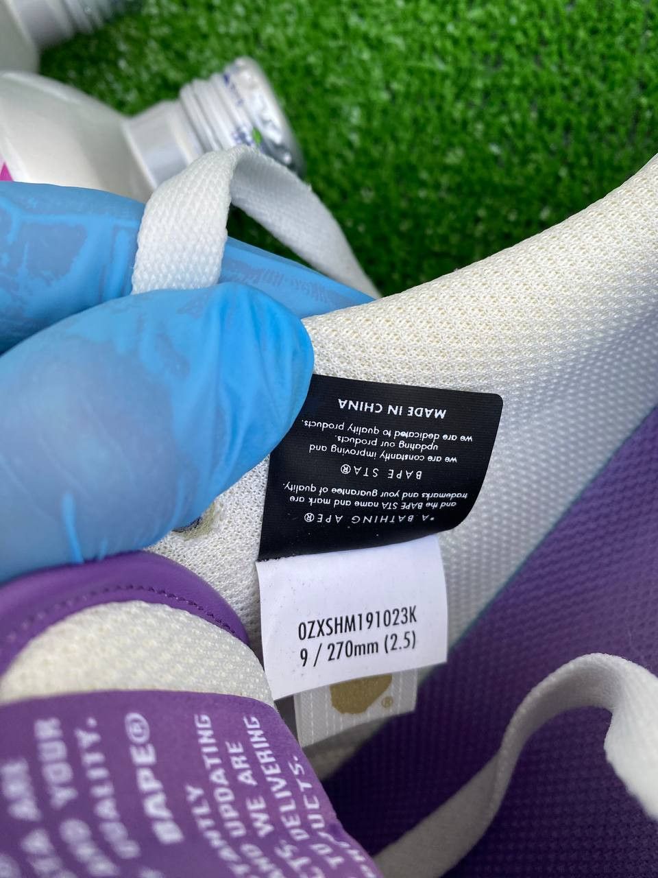 Bape Bape A Bathing Ape SK8 Sneakers Purple/Light Blue Bape Sta Size US 9 / EU 42 - 17 Thumbnail