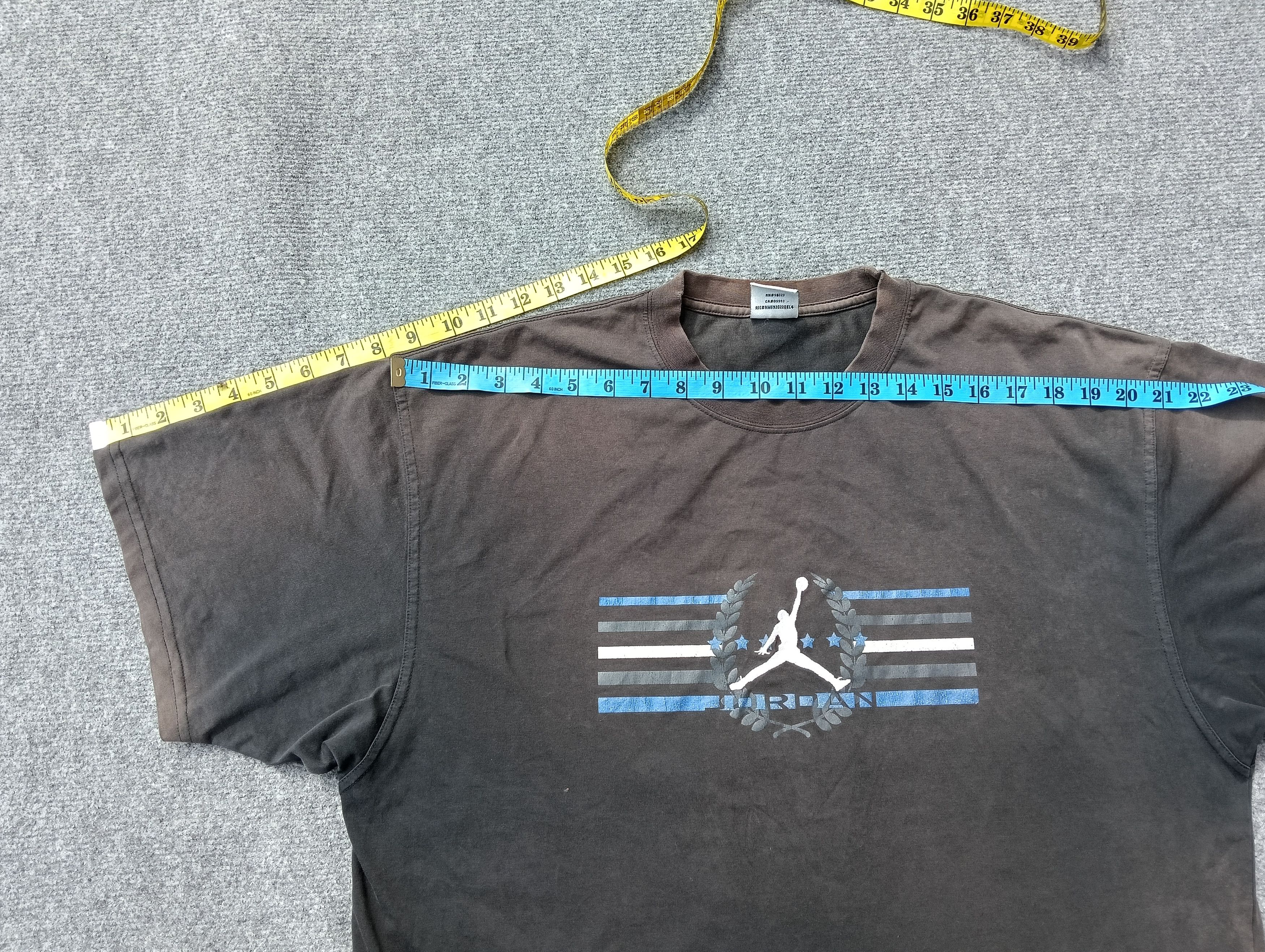 Jordan Brand × Nike × Vintage VINTAGE AIR JORDAN FADED BLACK TSHIRT. Size US XL / EU 56 / 4 - 4 Thumbnail