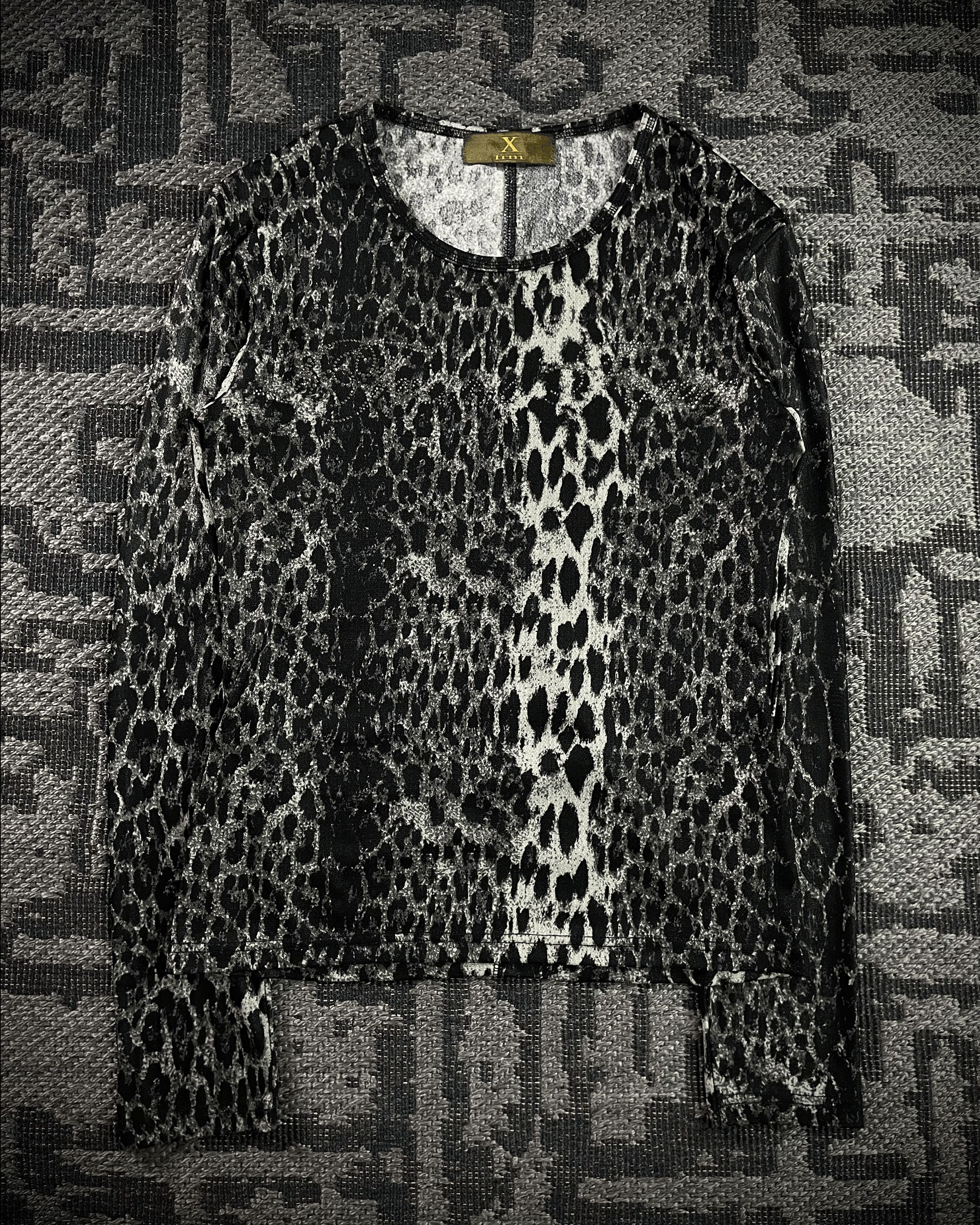 Japanese Brand Xfrm White Leopard Long Sleeve Size US M / EU 48-50 / 2 - 2 Thumbnail