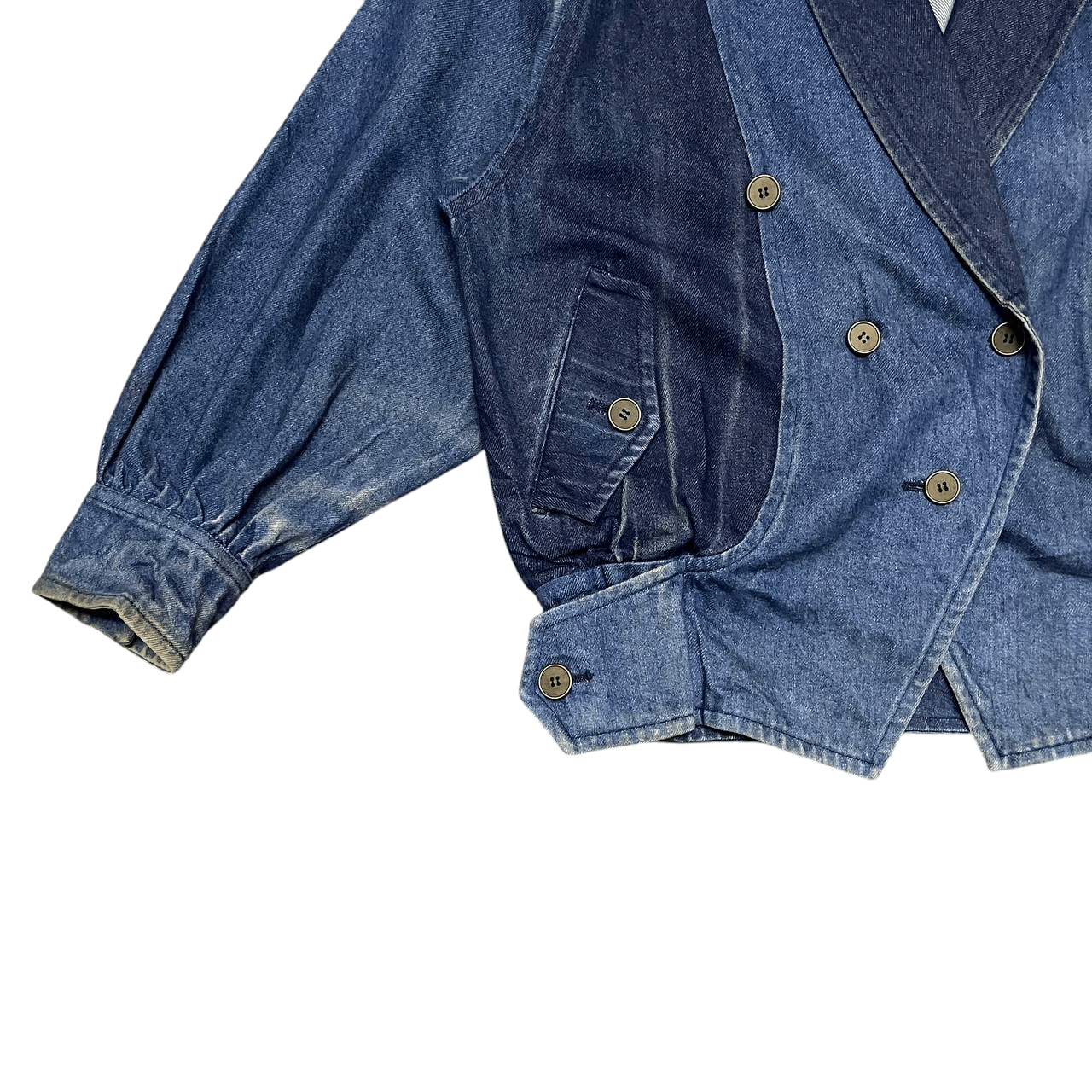 Issey Miyake Vintage Issey Miyake Inspired Denim Jacket Size US M / EU 48-50 / 2 - 3 Thumbnail