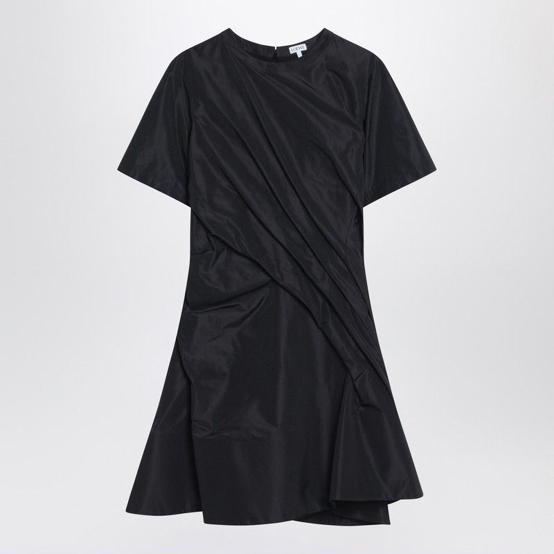 Loewe Loewe Black Mini Dress With Draping Size M / US 6-8 / IT 42-44 - 1 Thumbnail