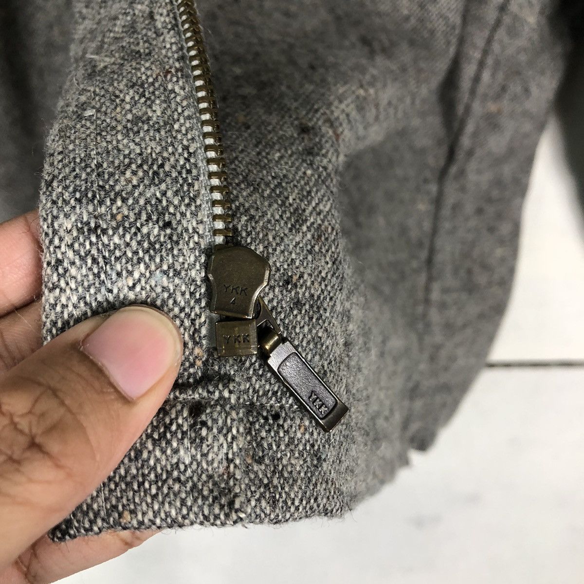 Issey Miyake 🔥Vintage Wool Jacket Biker Reed London Herringbone Size US M / EU 48-50 / 2 - 17 Thumbnail