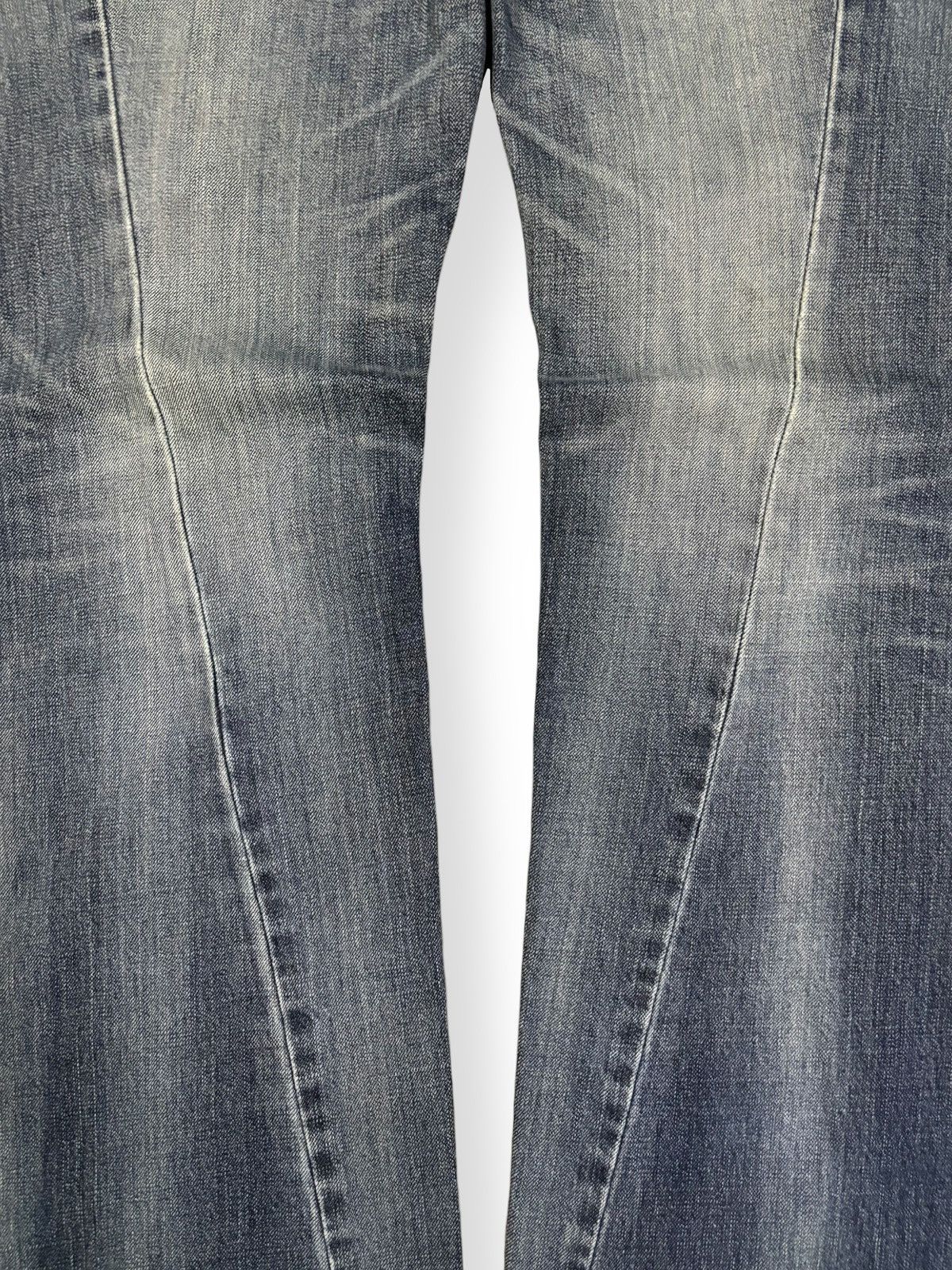 Lee Vintage Lee Riders Twisted Leg Flare Distressed Jeans Size US 32 / EU 48 - 5 Thumbnail