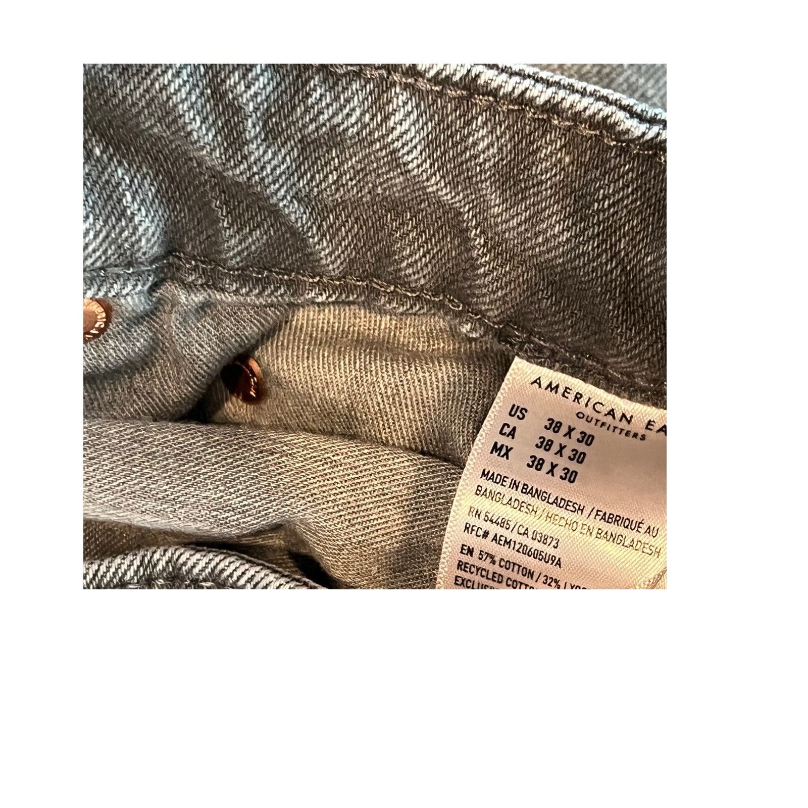 American Eagle Outfitters American Eagle Athletic Black Jeans Mens 38x30 Size US 38 / EU 54 - 5 Thumbnail