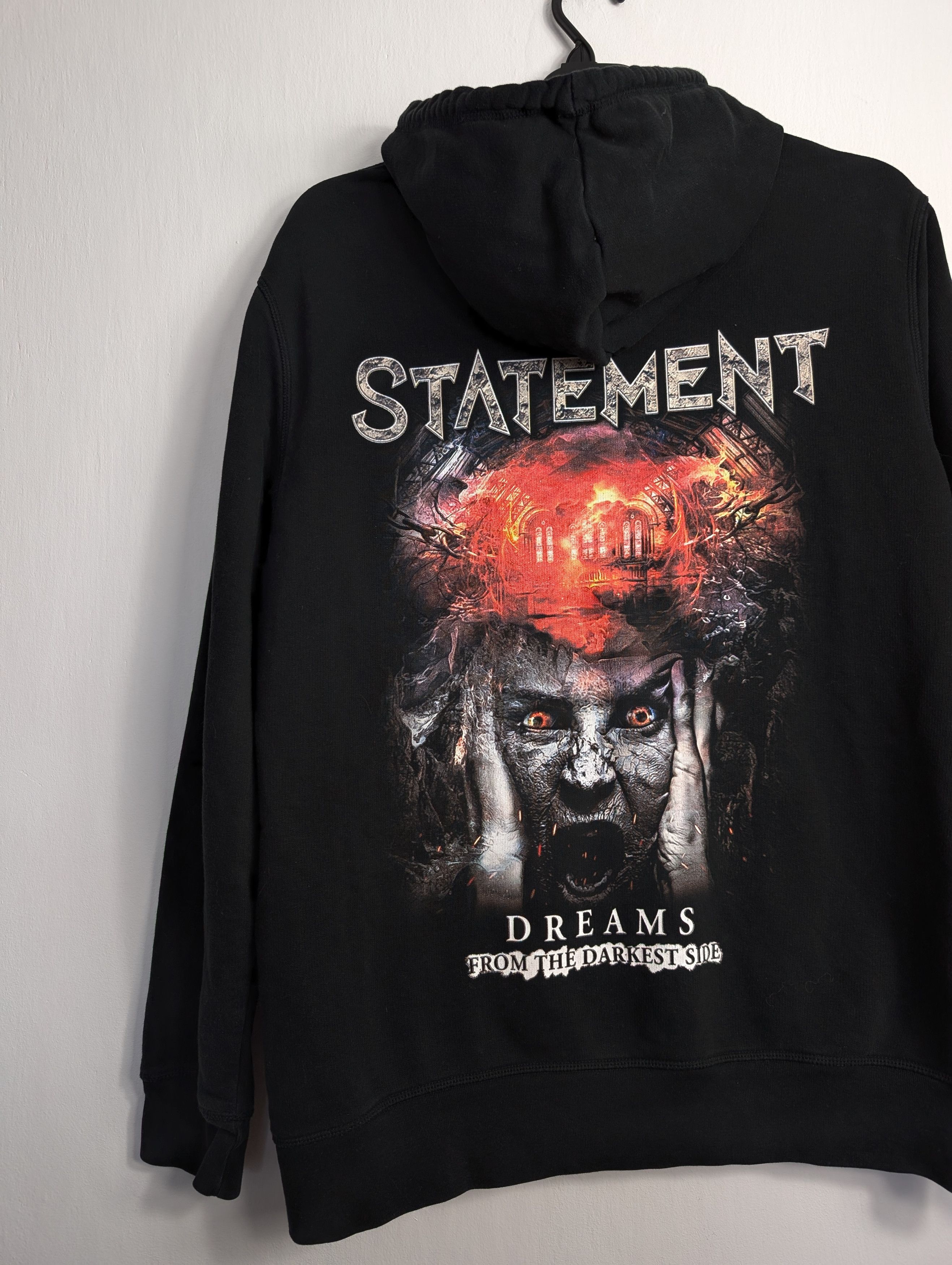 Band Tees × Meals Statement Black Zip Hoodie Hardrock Metal Album Cover Size US XXL / EU 58 / 5 - 2 Thumbnail