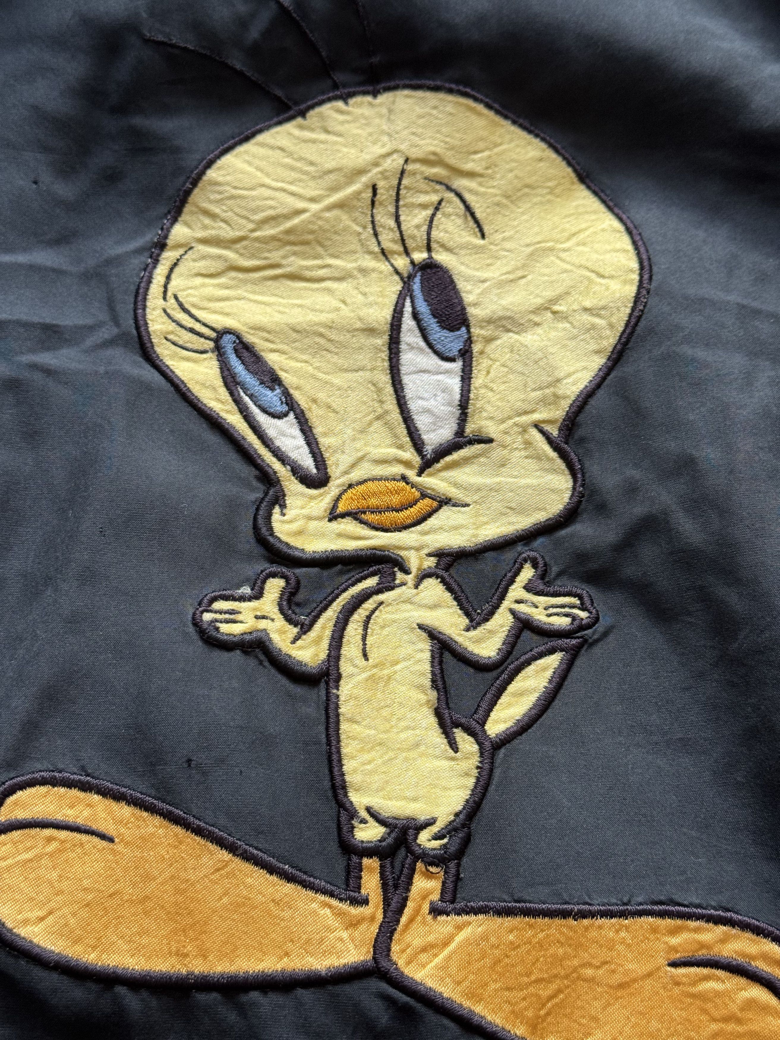 Cartoon Network Vintage 90s 1993 Tweety Looney Tunes USA Bomber Jacket Size US L / EU 52-54 / 3 - 3 Thumbnail