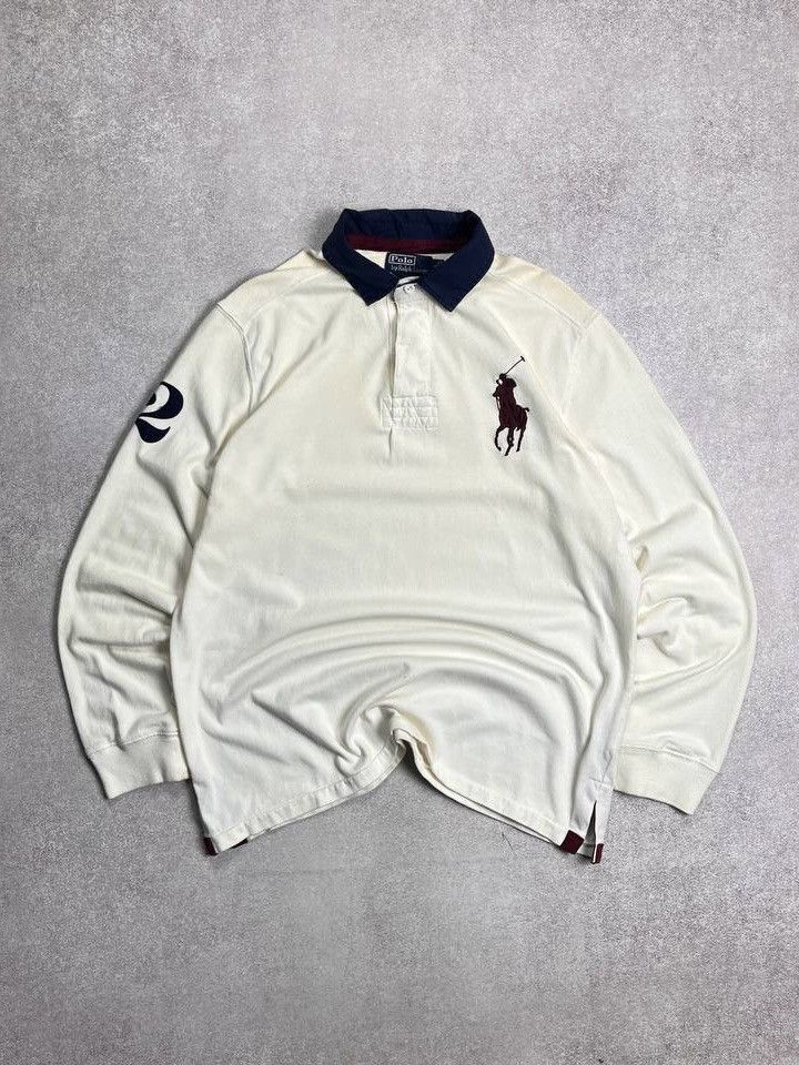 Polo Ralph Lauren × Vintage VINTAGE POLO RALPH LAUREN RUGBY Y2K CHIEF KEEF STYLE SHIRT L Size US L / EU 52-54 / 3 - 1 Thumbnail
