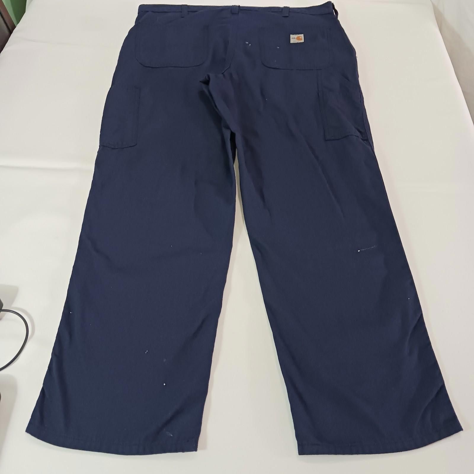 Carhartt Carhartt FR Work Pants Men 38x32 Relaxed Blue Flame Resistan Size ONE SIZE - 10 Thumbnail