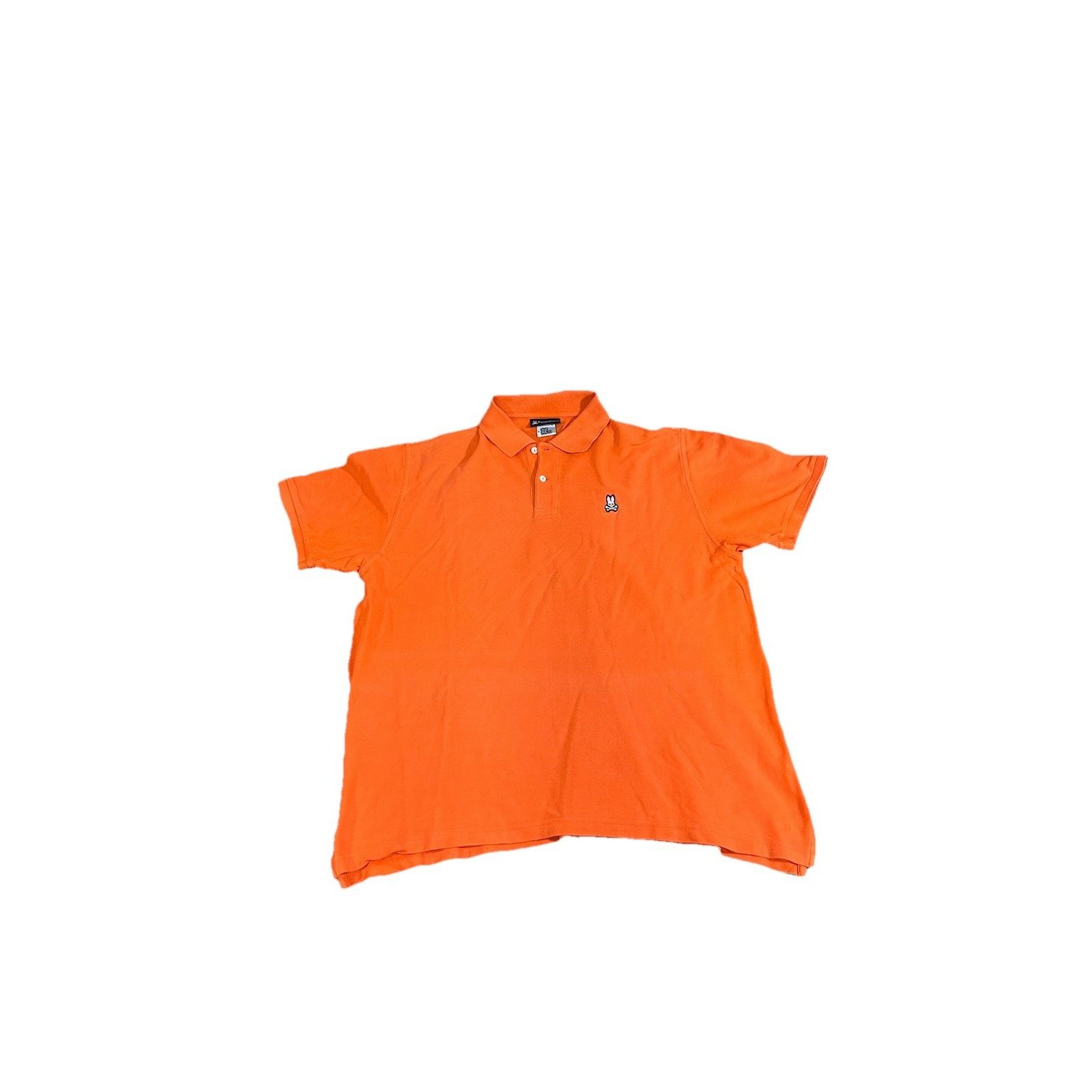 Psycho Bunny Vintage Psycho Bunny Orange Polo Dress Shirt Streetwear Size US L / EU 52-54 / 3 - 1 Thumbnail